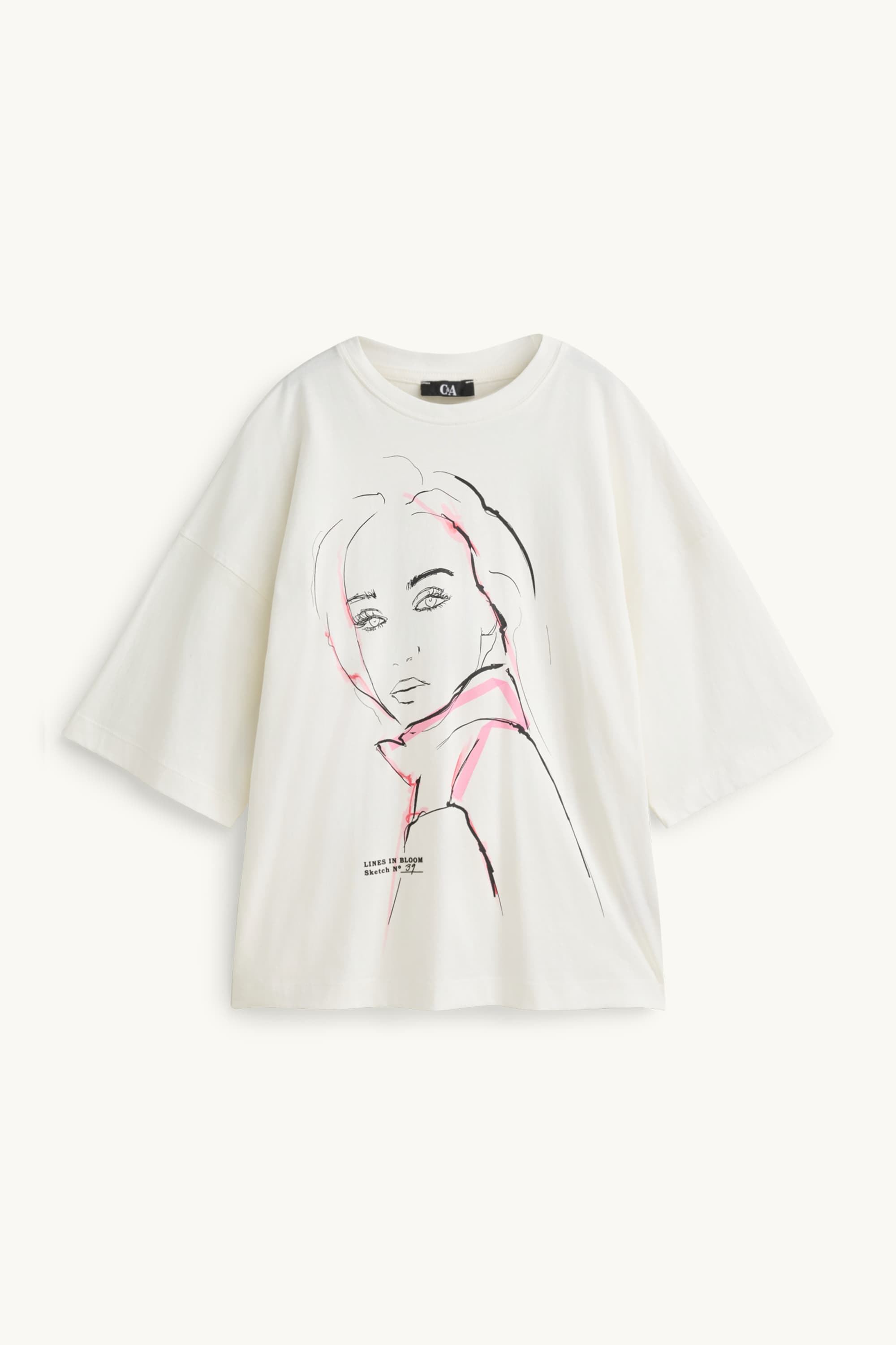 T-shirt - regular fit white