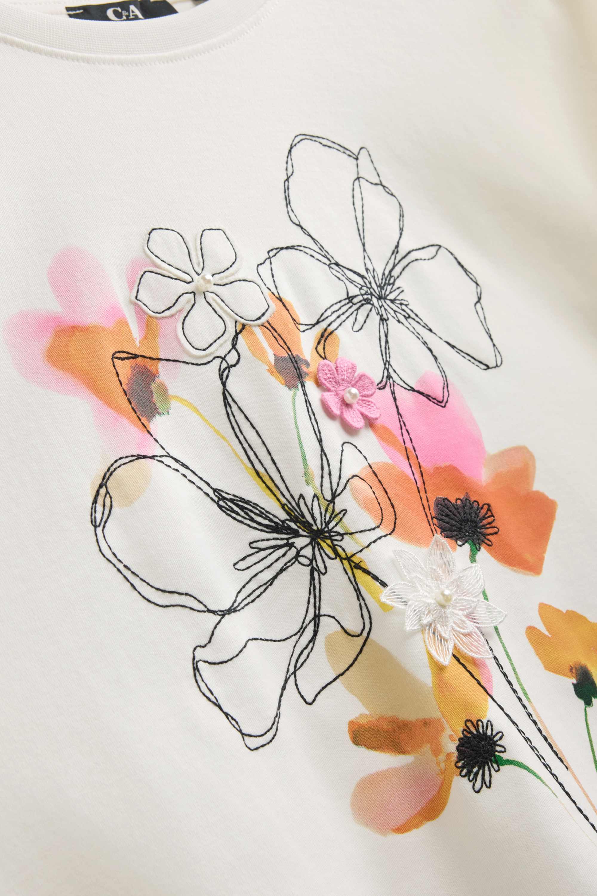 T-shirt - relaxed fit white