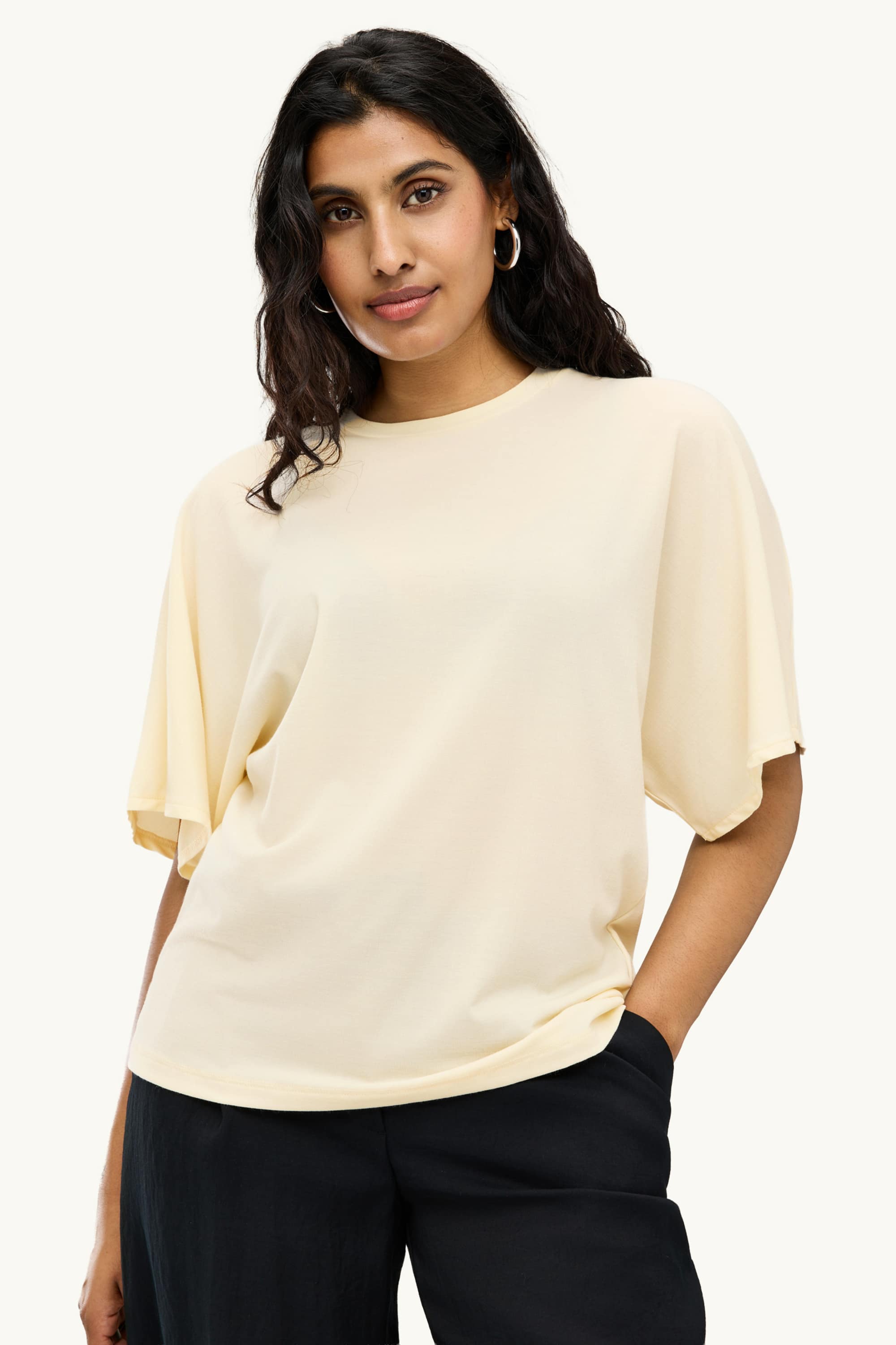T-shirt - relaxed fit creme