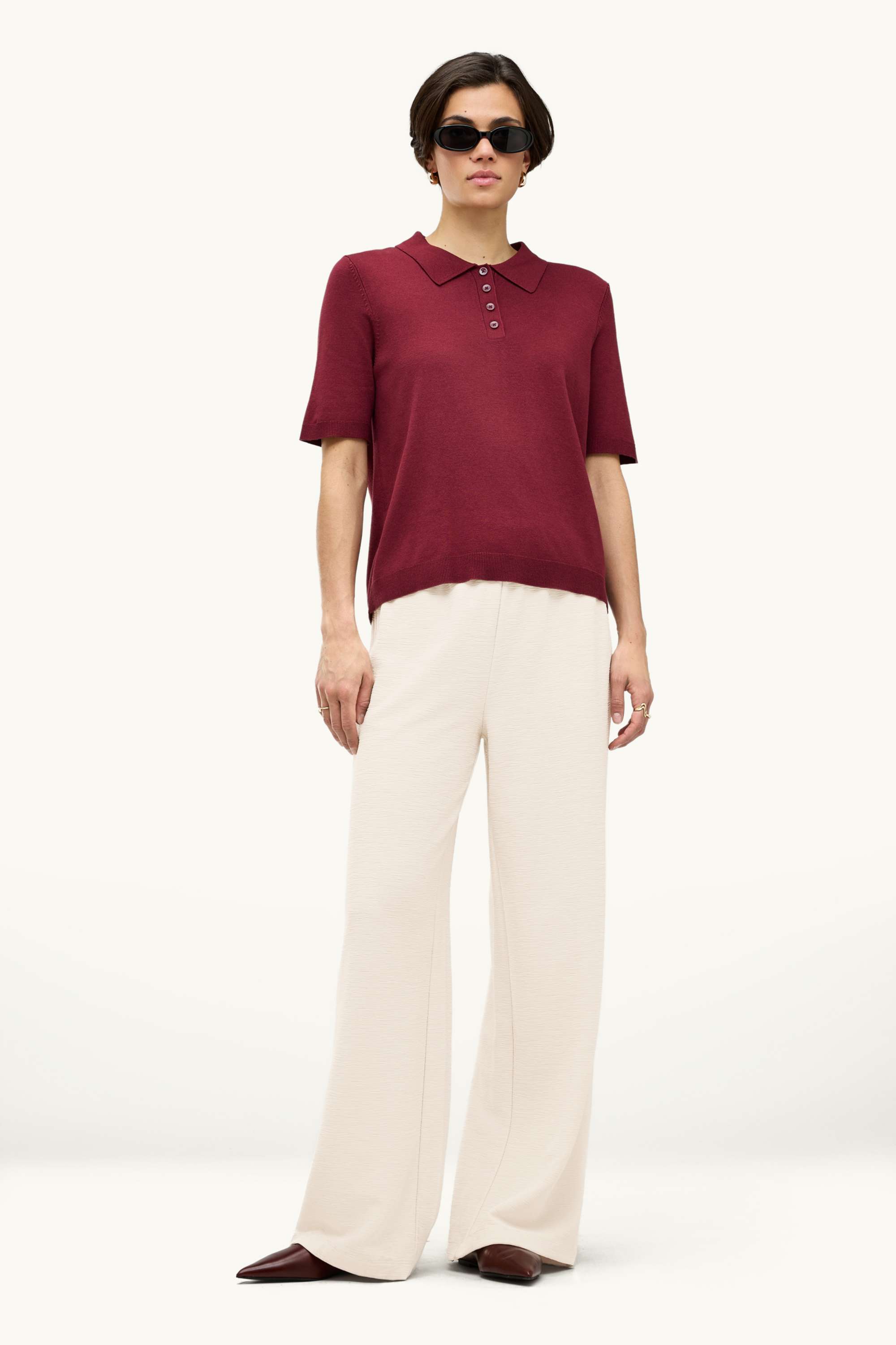 Joggers - ribbed cremewhite