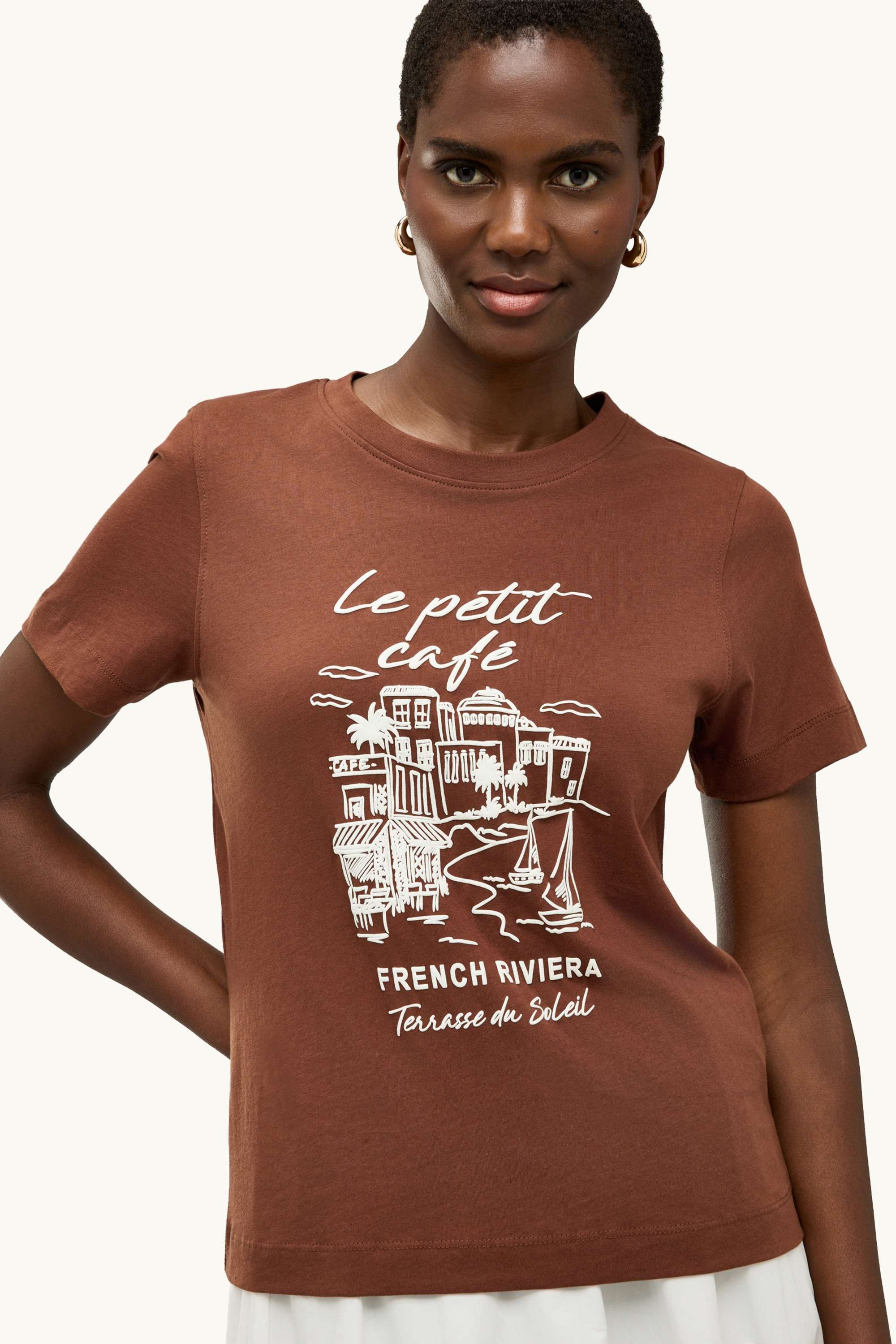 T-shirt - regular fit brown