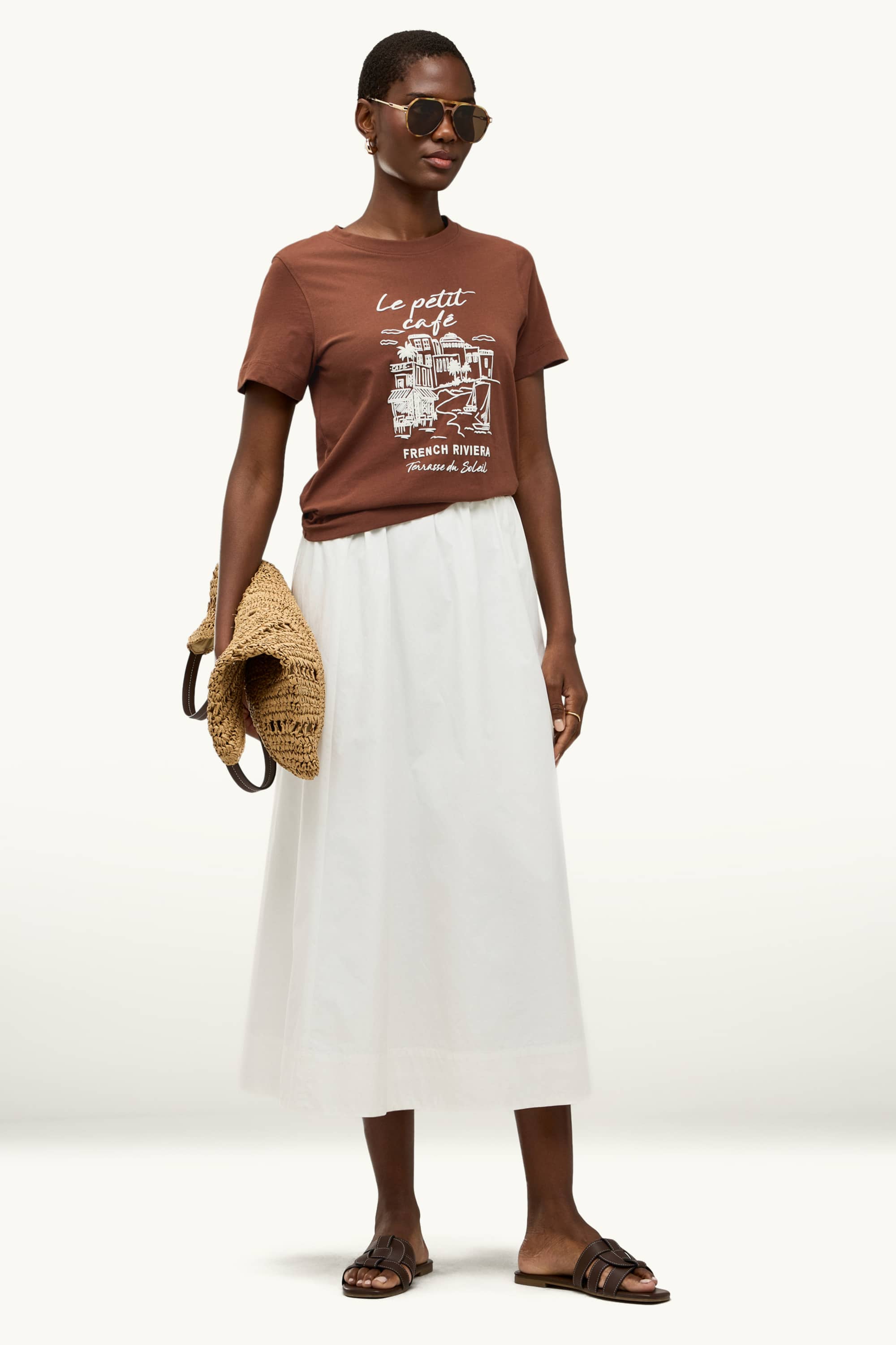T-shirt - regular fit brown