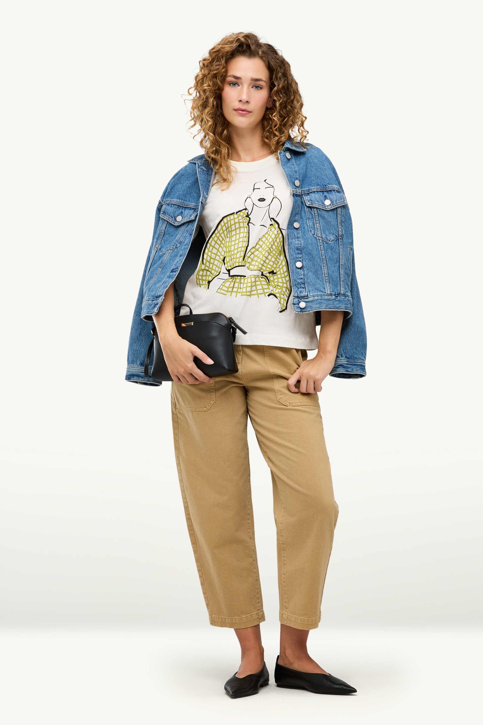 T-shirt - regular fit cremewhite
