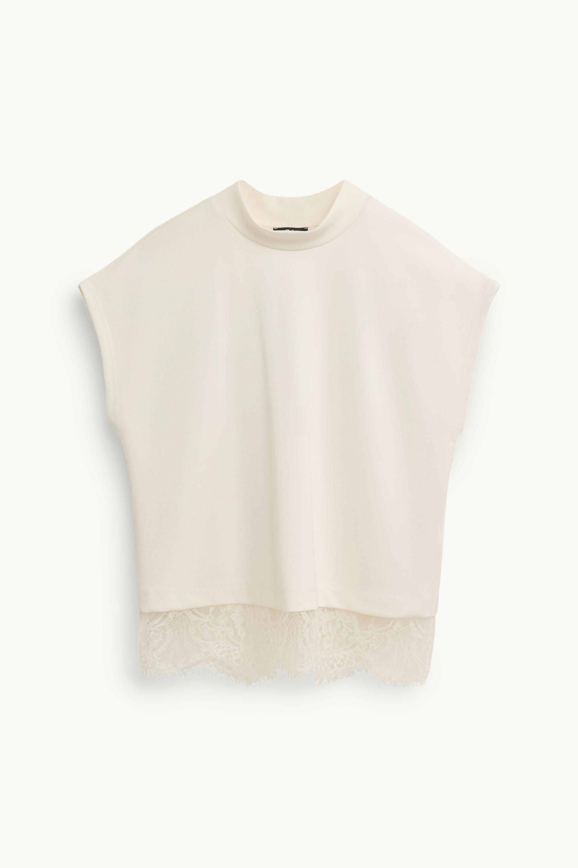 T-shirt - regular fit creme