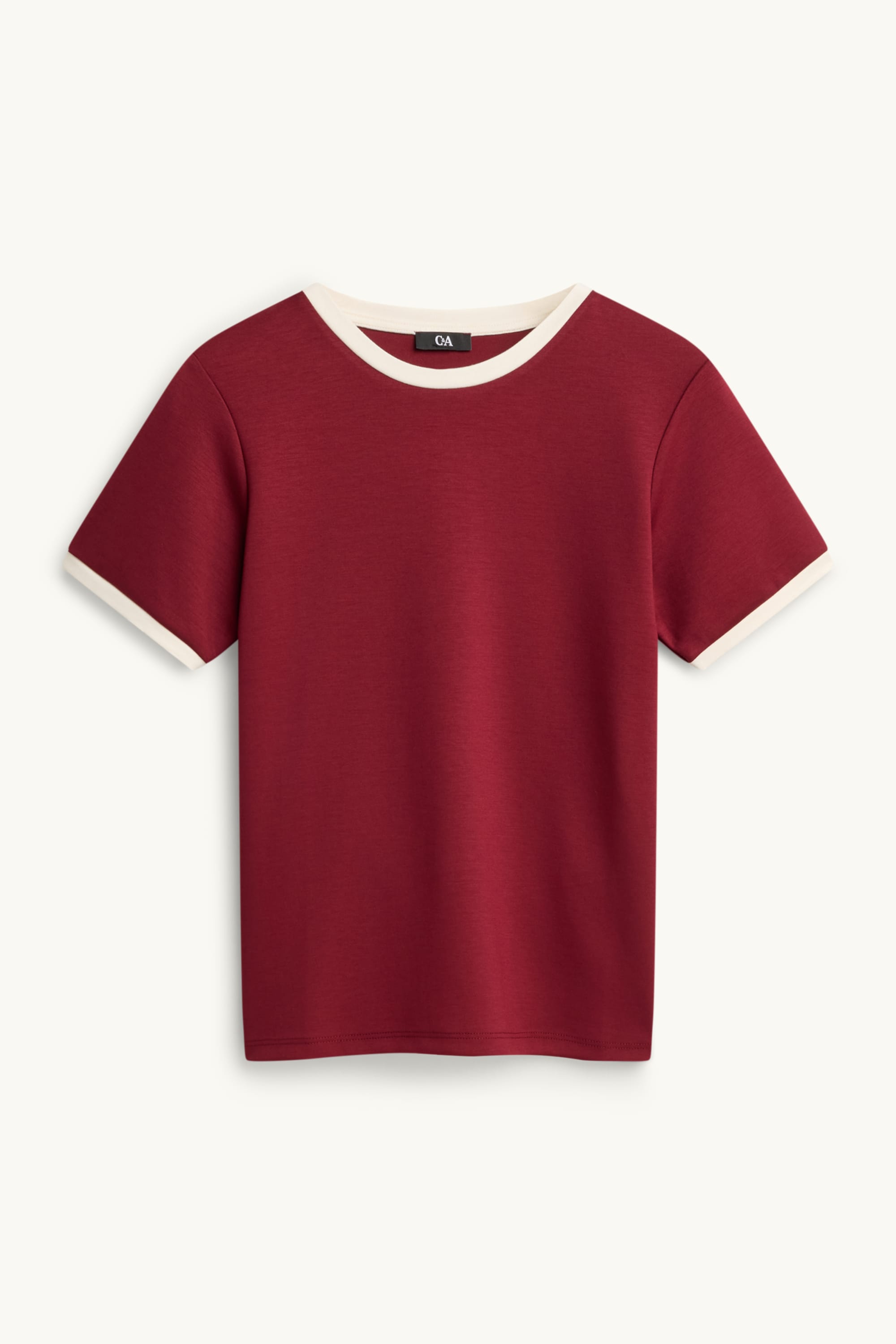 T-shirt - relaxed fit bordeaux
