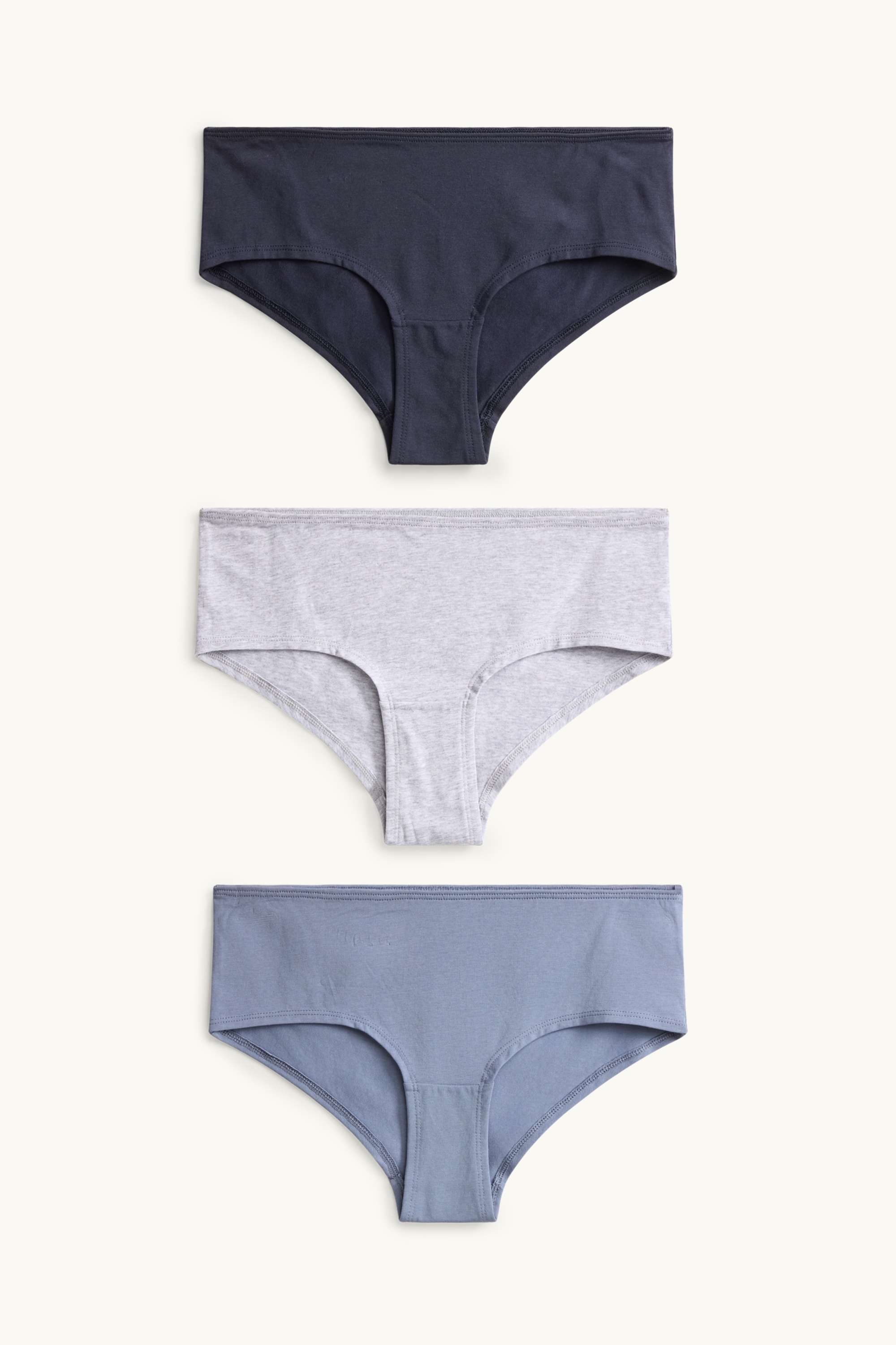 Multipack of 3 - hipsters gray