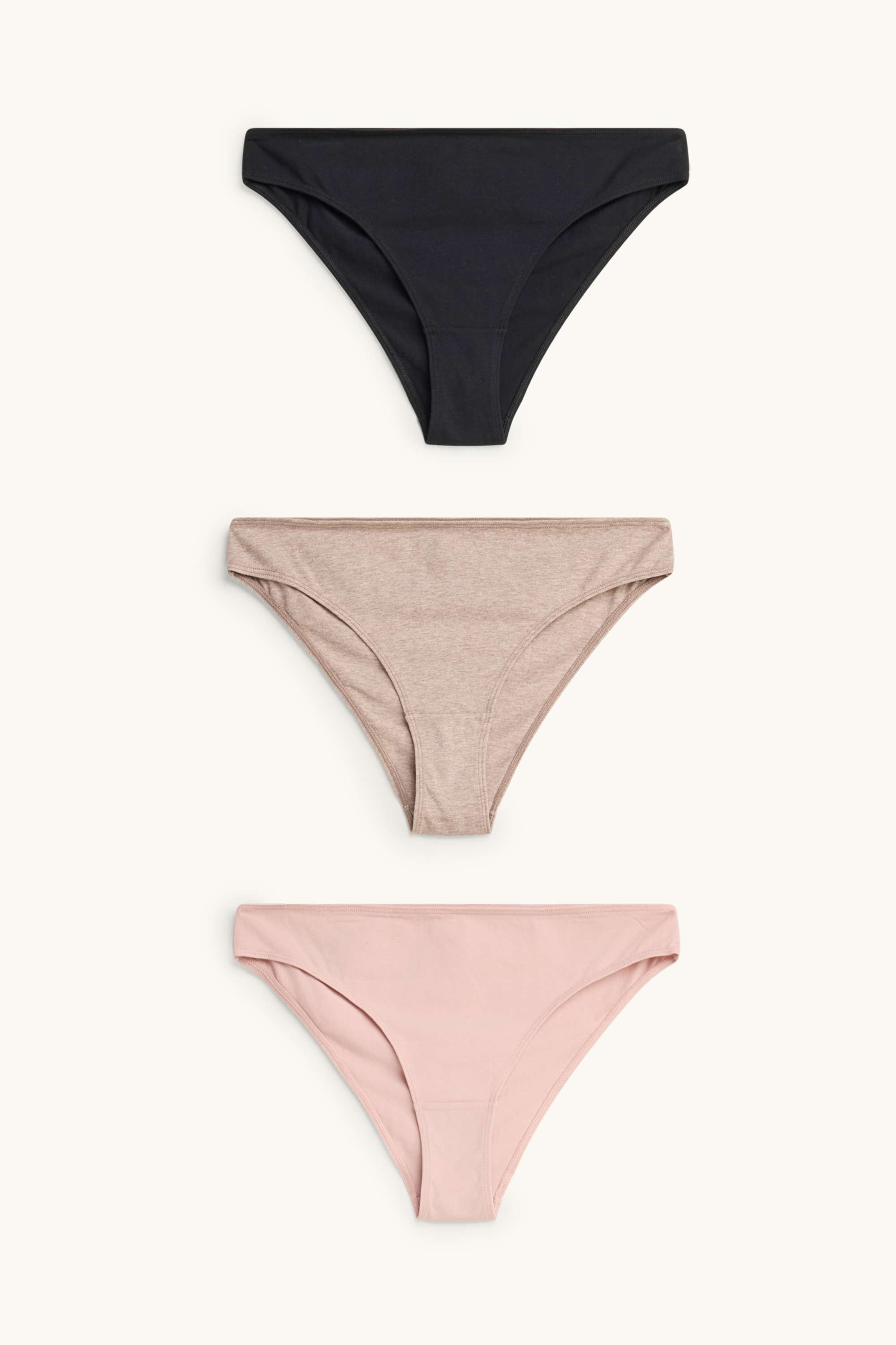 Multipack of 3 - knickers rose / beige