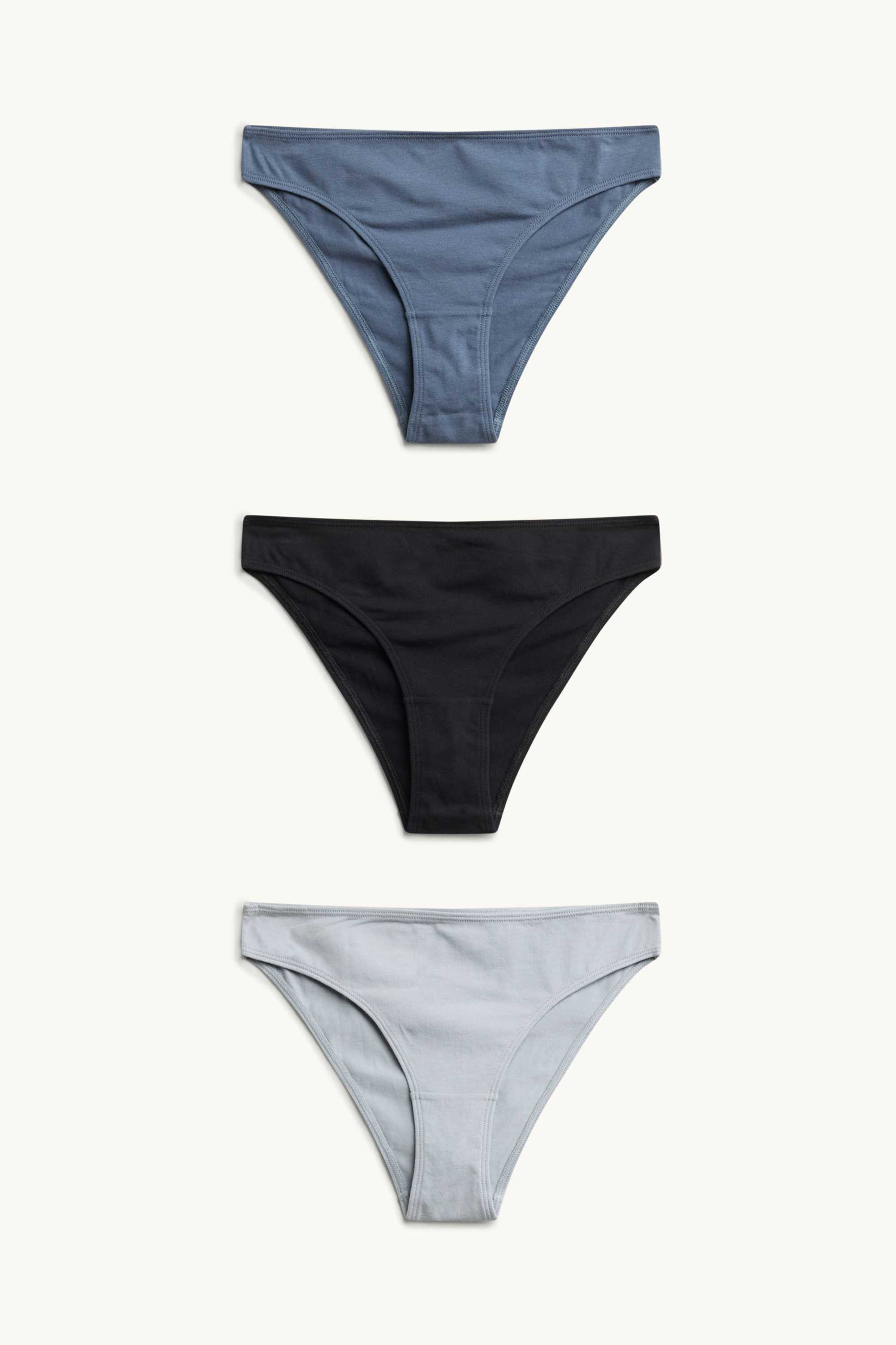 Multipack of 3 - knickers light blue