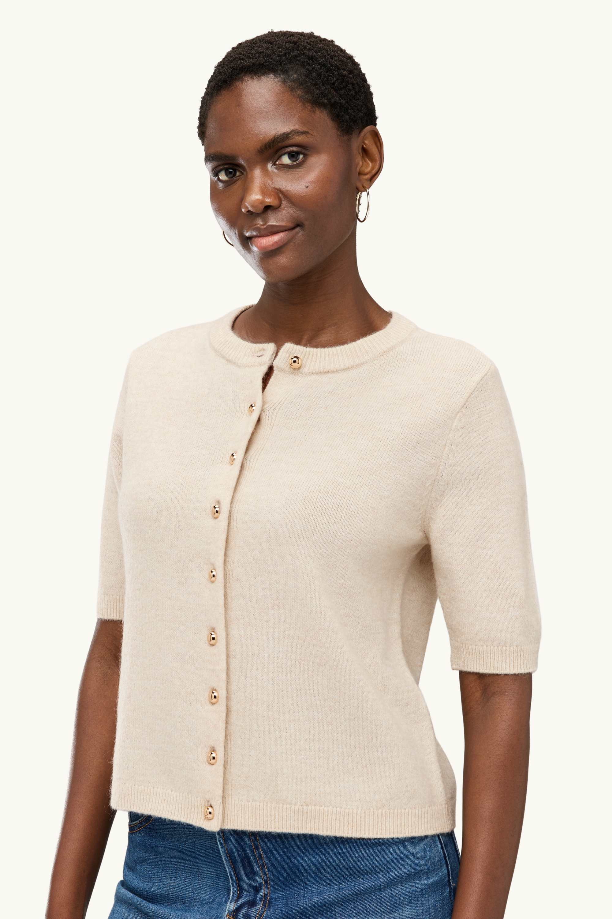 Cardigan cremewhite