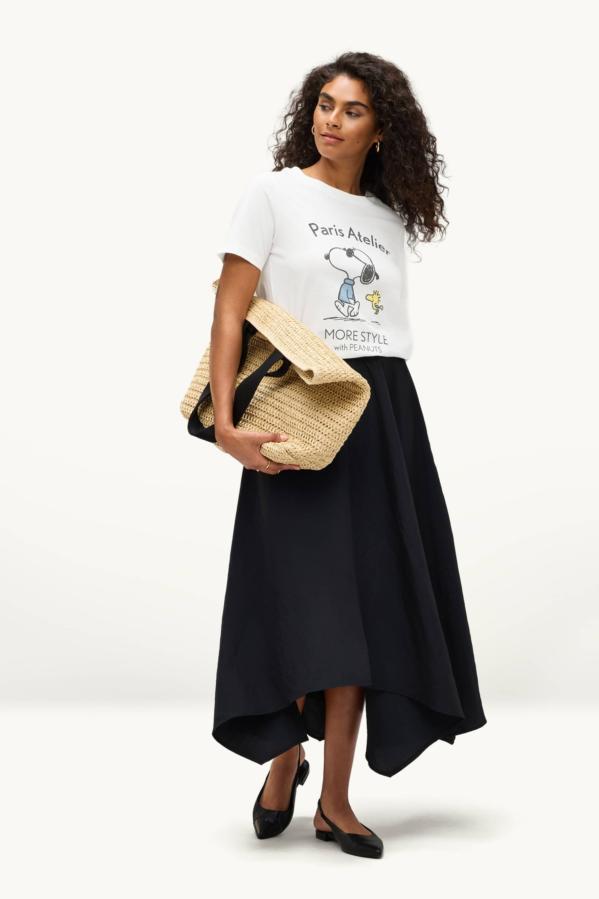 T-shirt - regular fit - Peanuts white