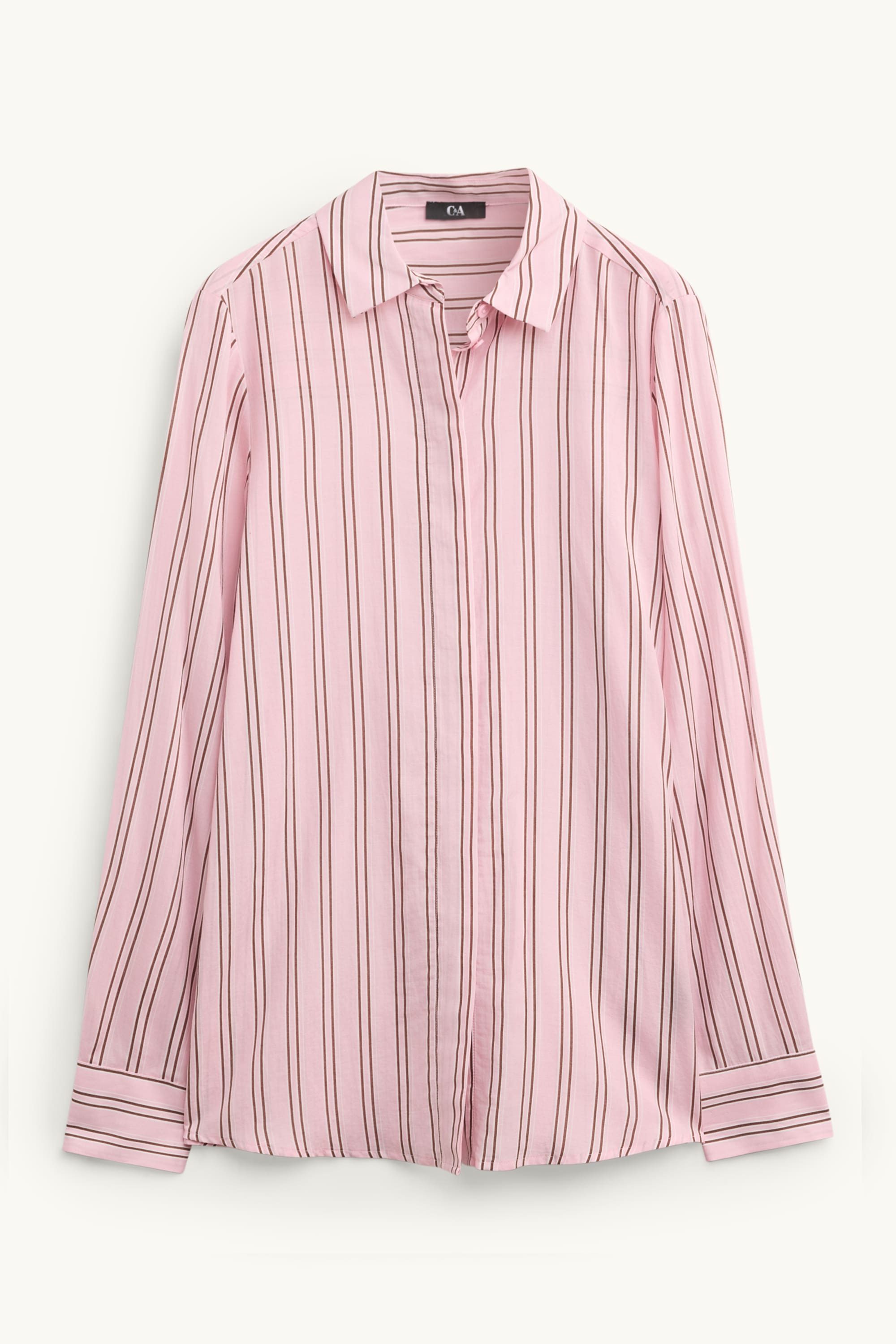 Shirt blouse - striped rose