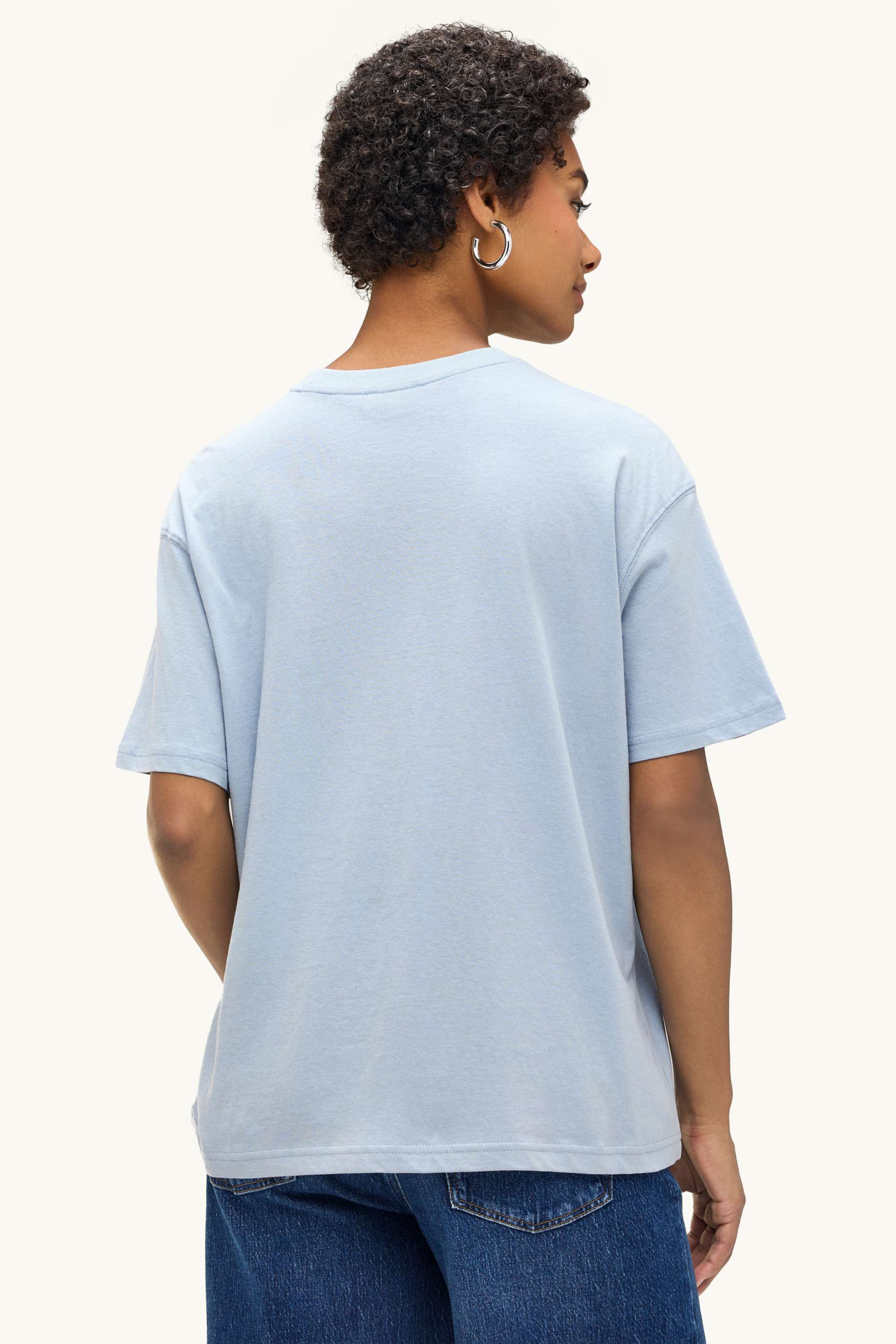 T-shirt - oversized light blue