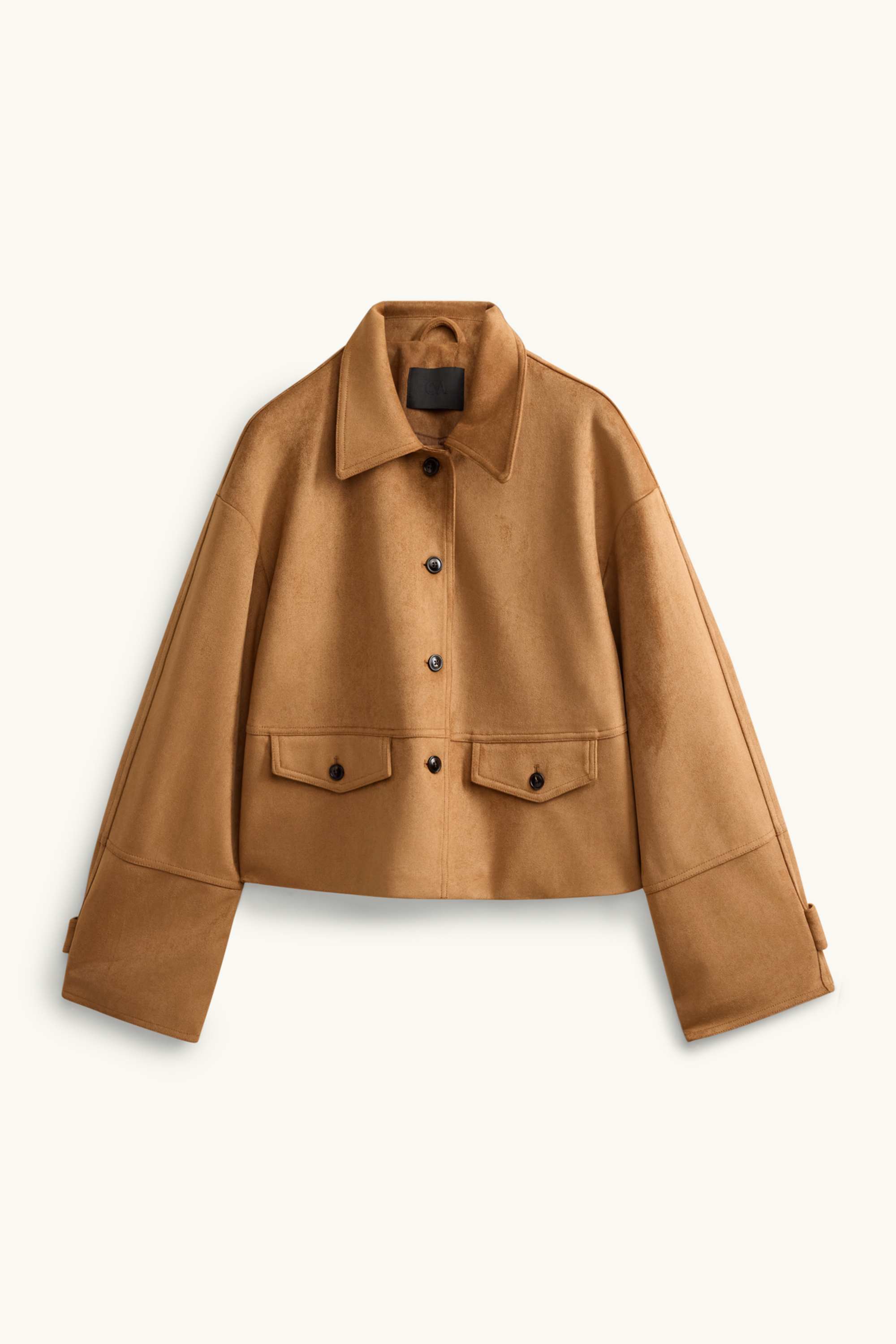 Jacket - faux suede light brown