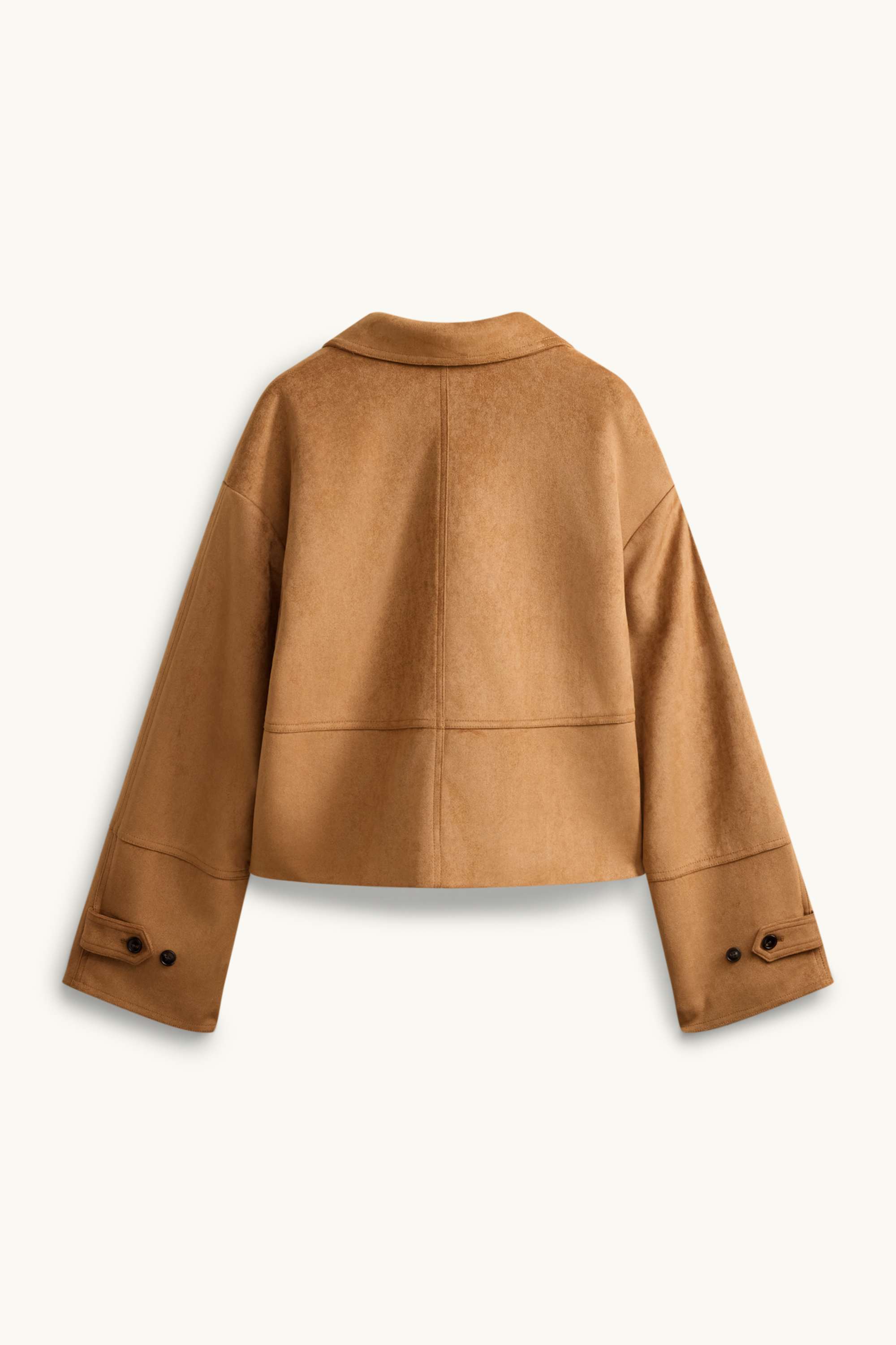 Jacket - faux suede light brown