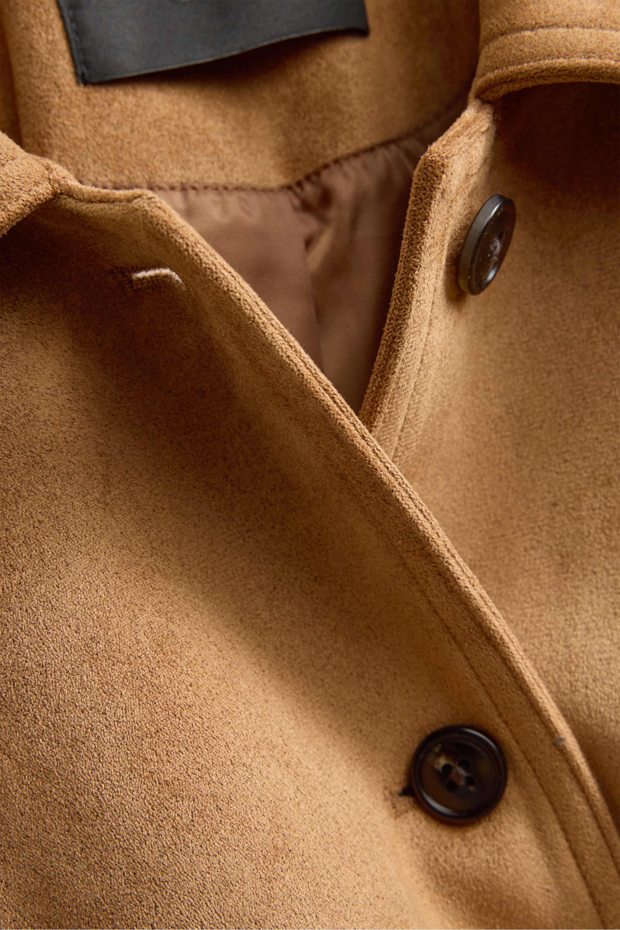 Jacket - faux suede light brown