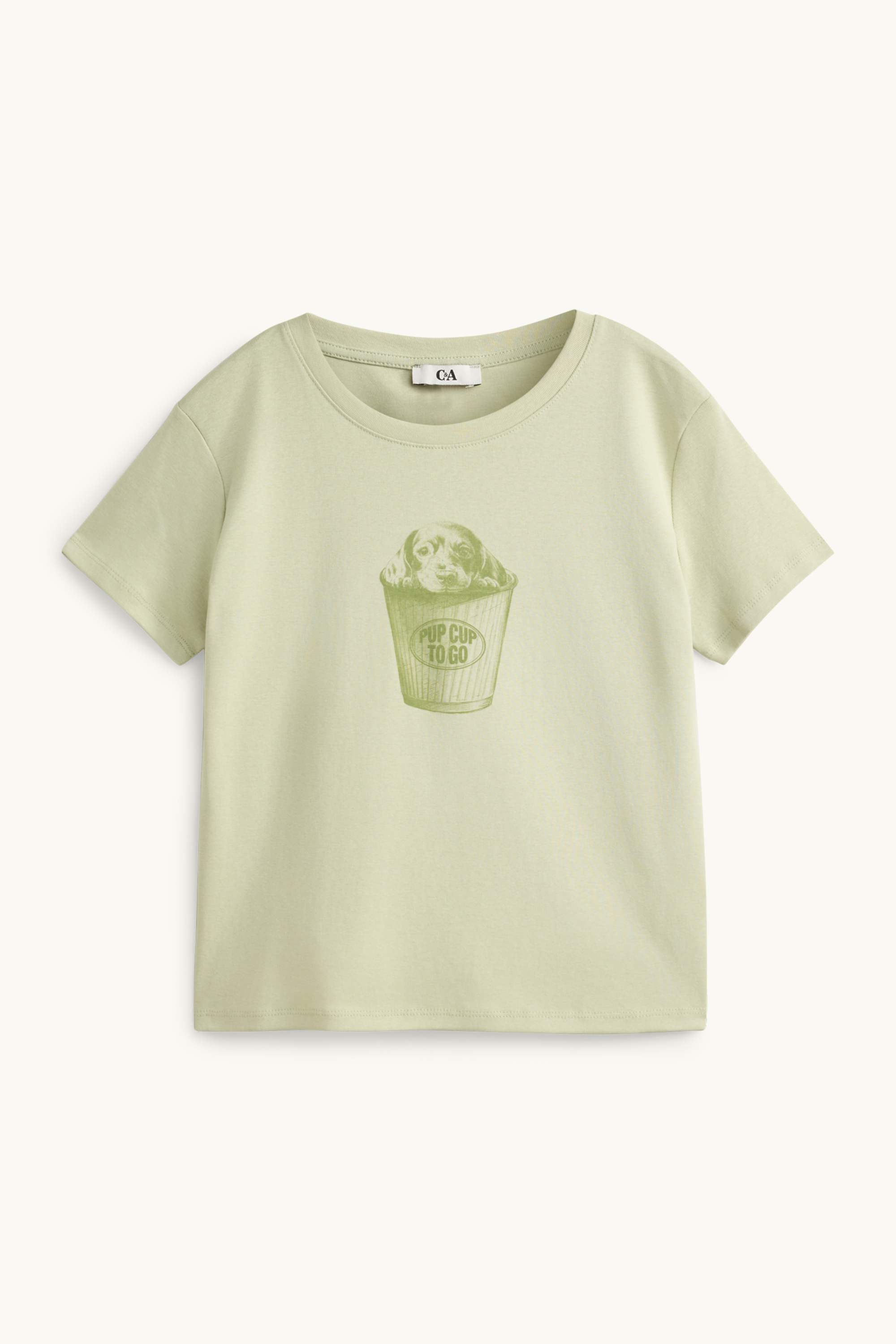 T-shirt - slim fit light green