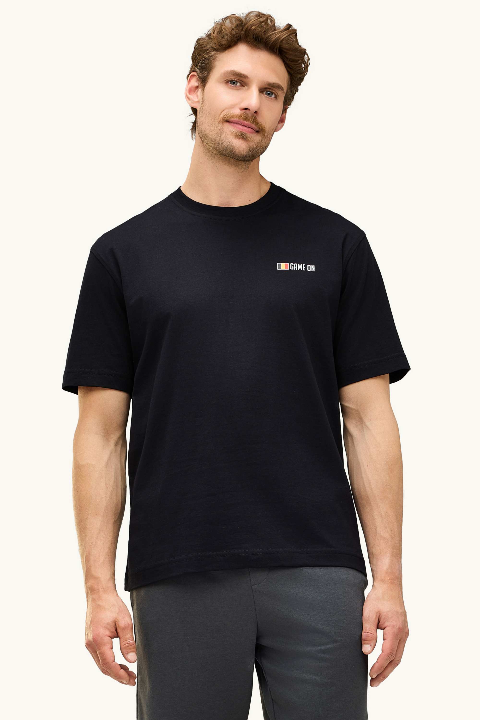 T-shirt - Belgium - relaxed fit black