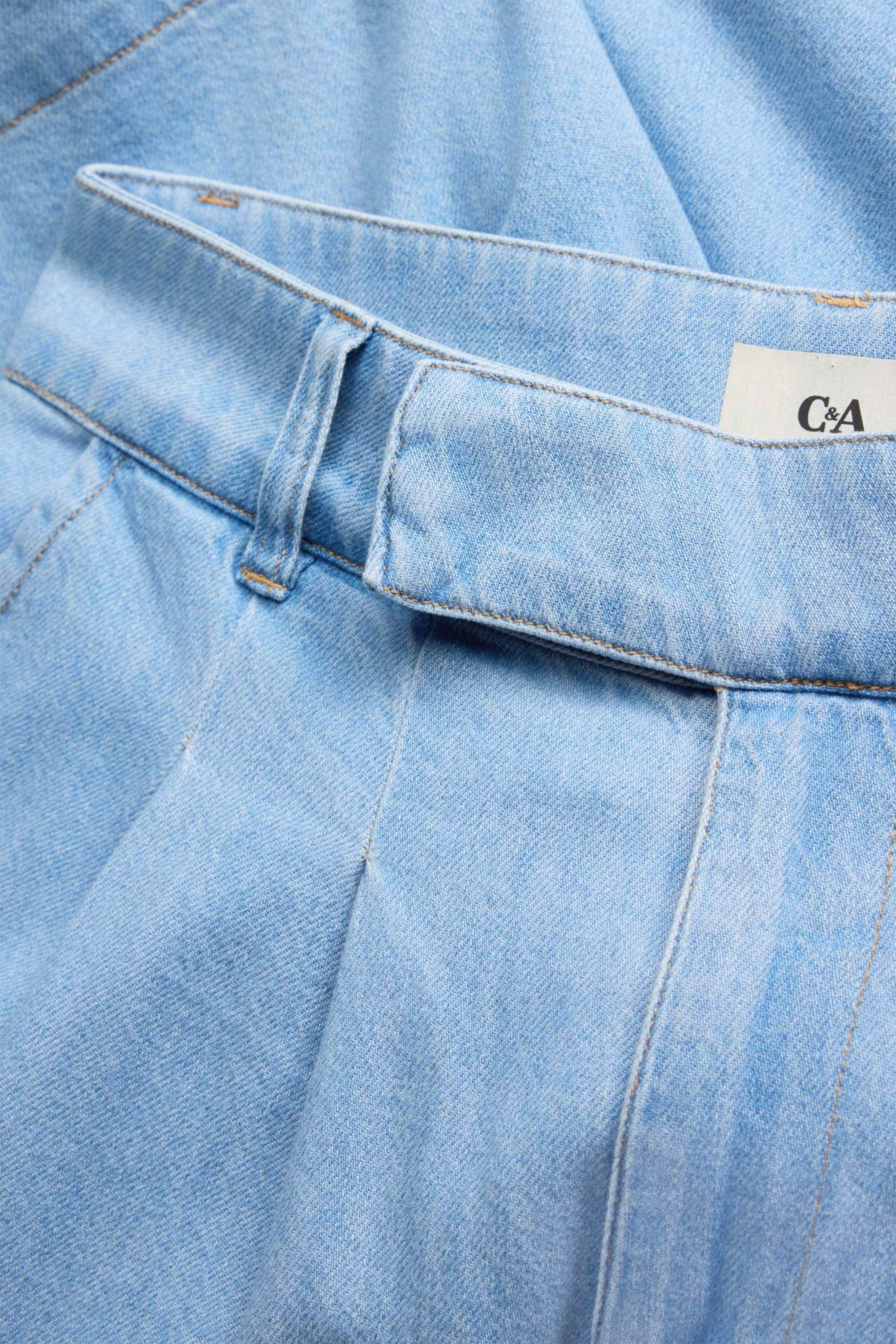 Jorts - mid-rise waist blue