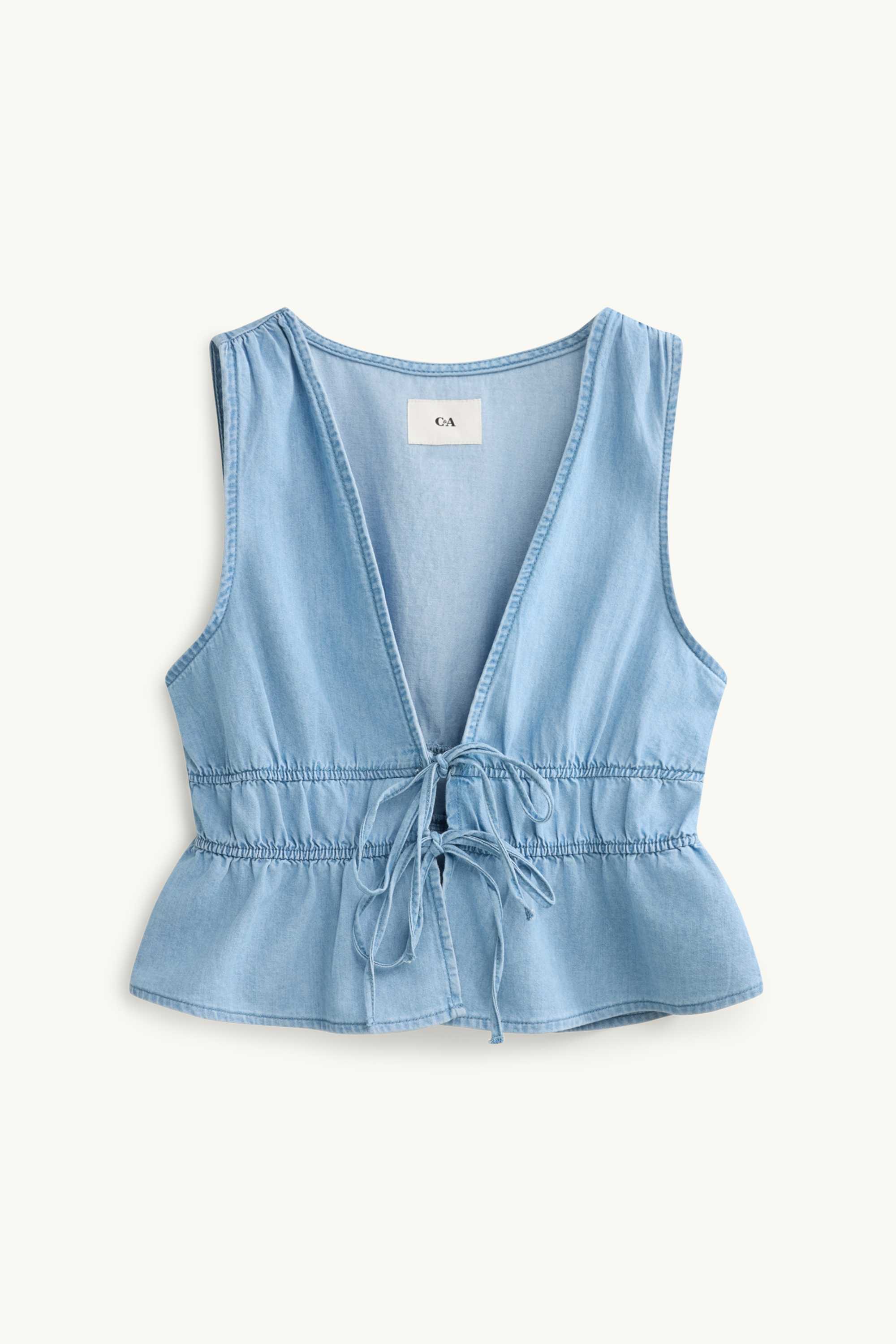 Top - denim look denim-light blue