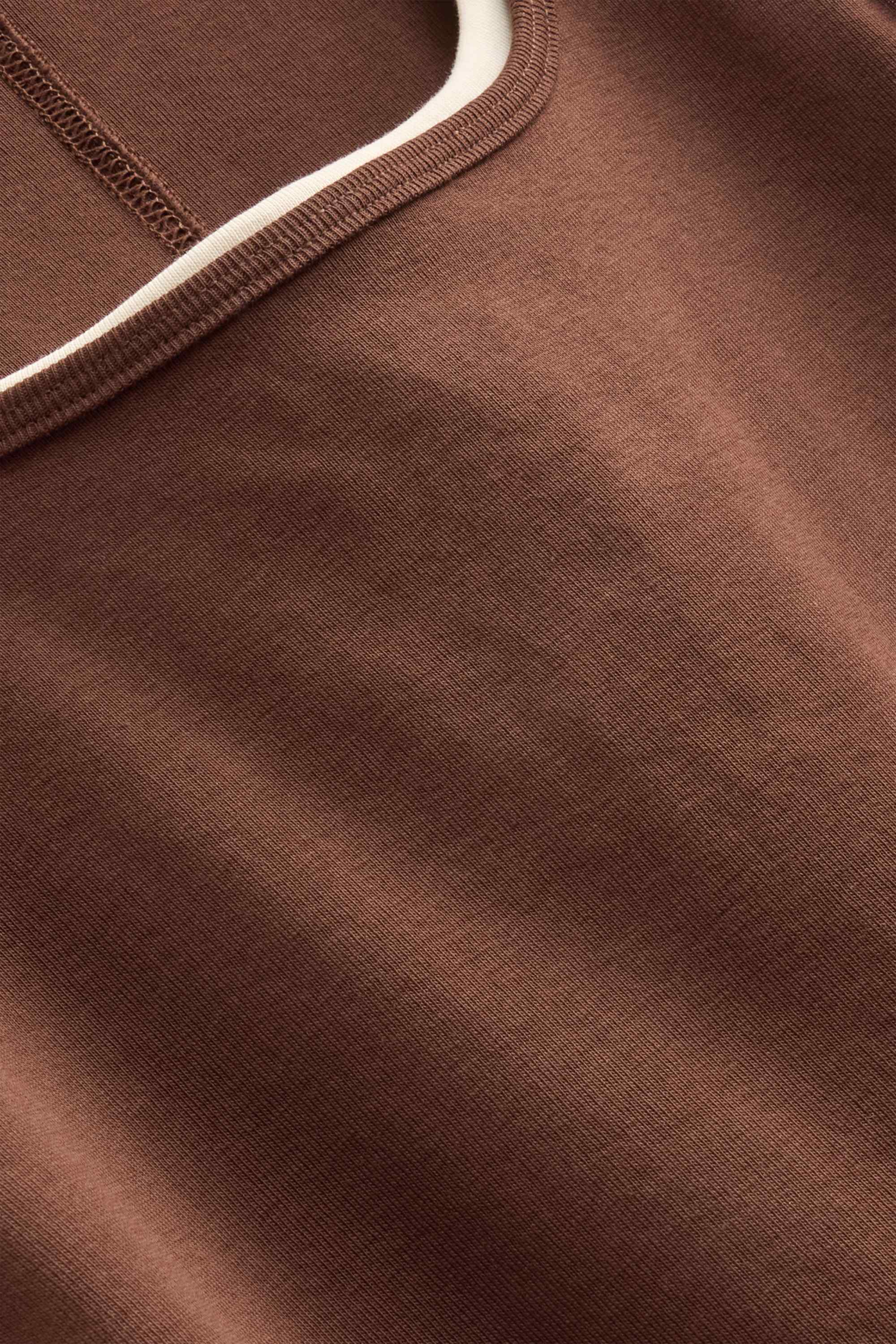 Top - 2-in-1 look brown