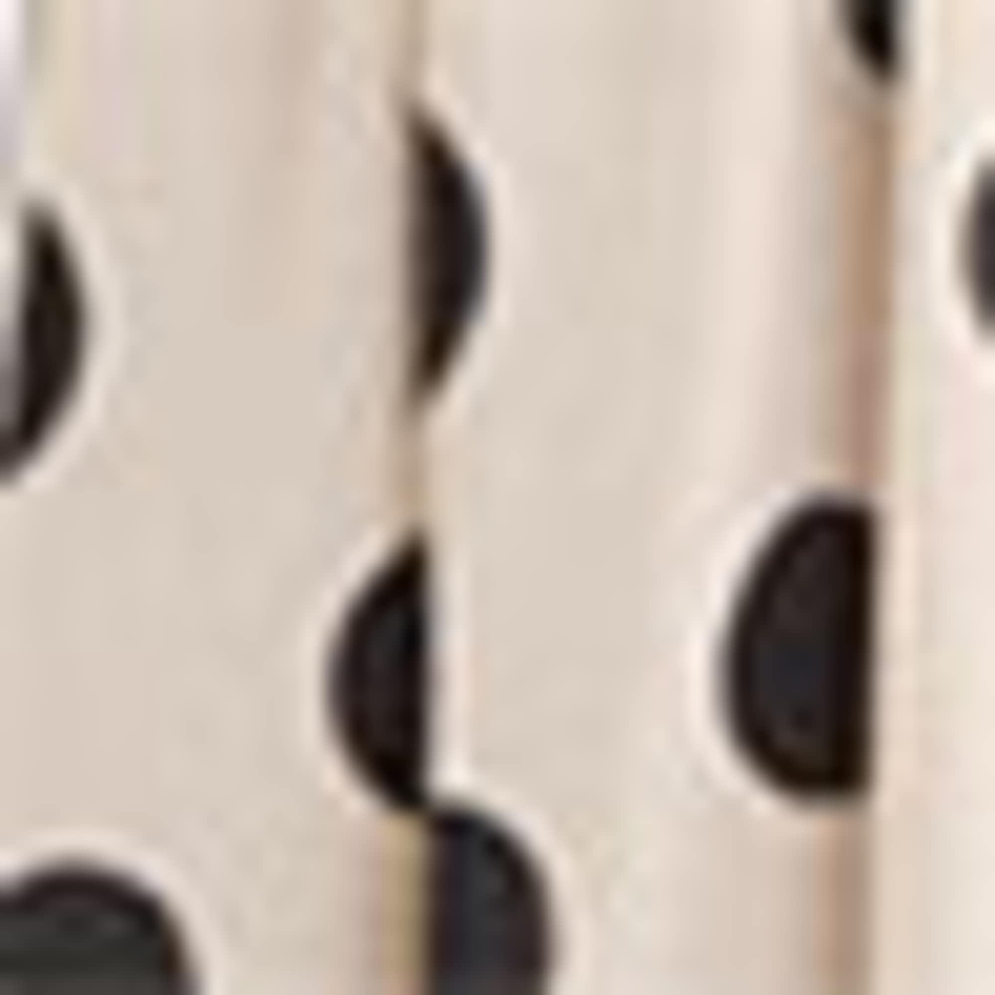 Fit & flare dress - polka dot white / black
