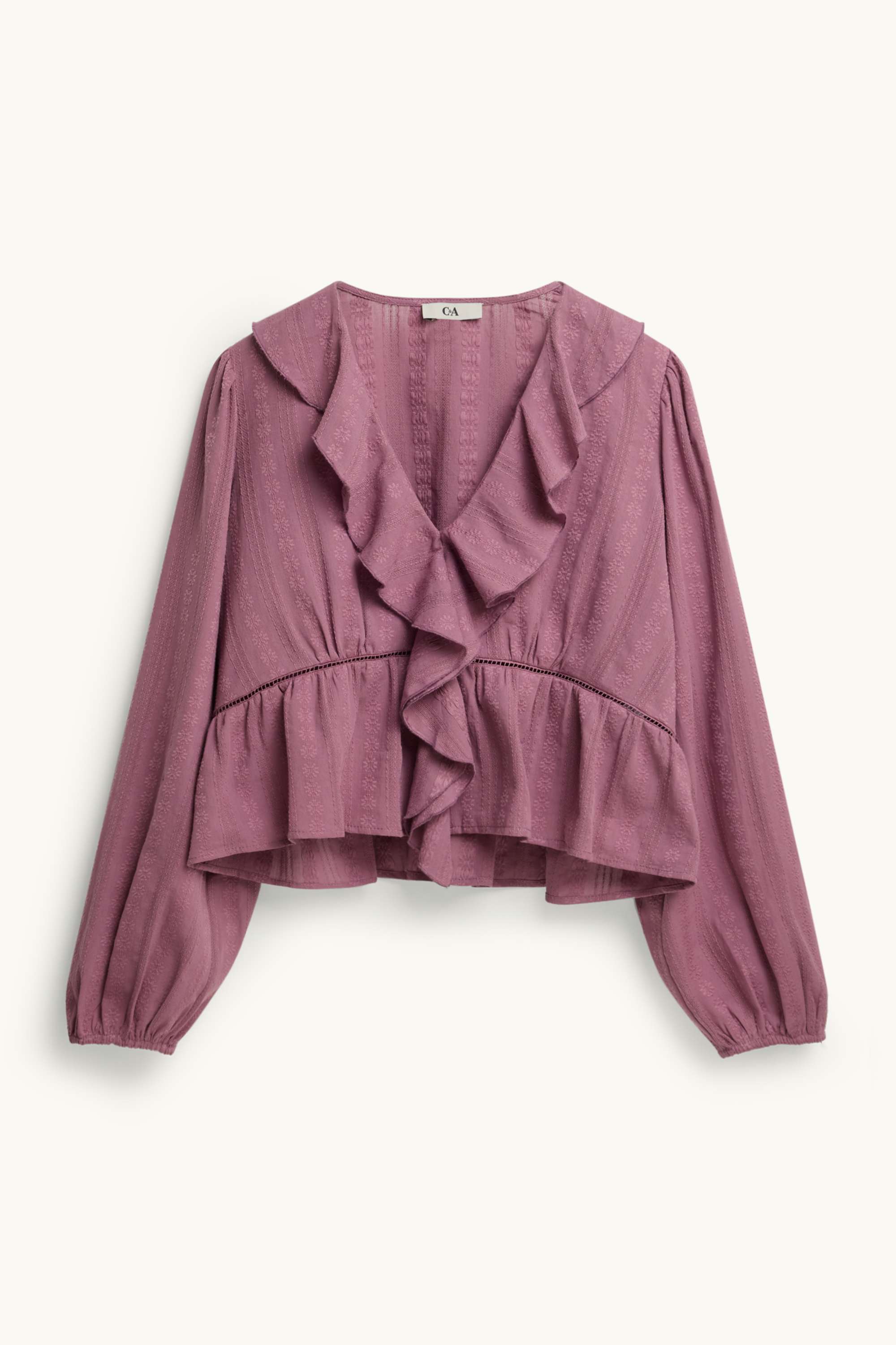V-neck blouse lilac