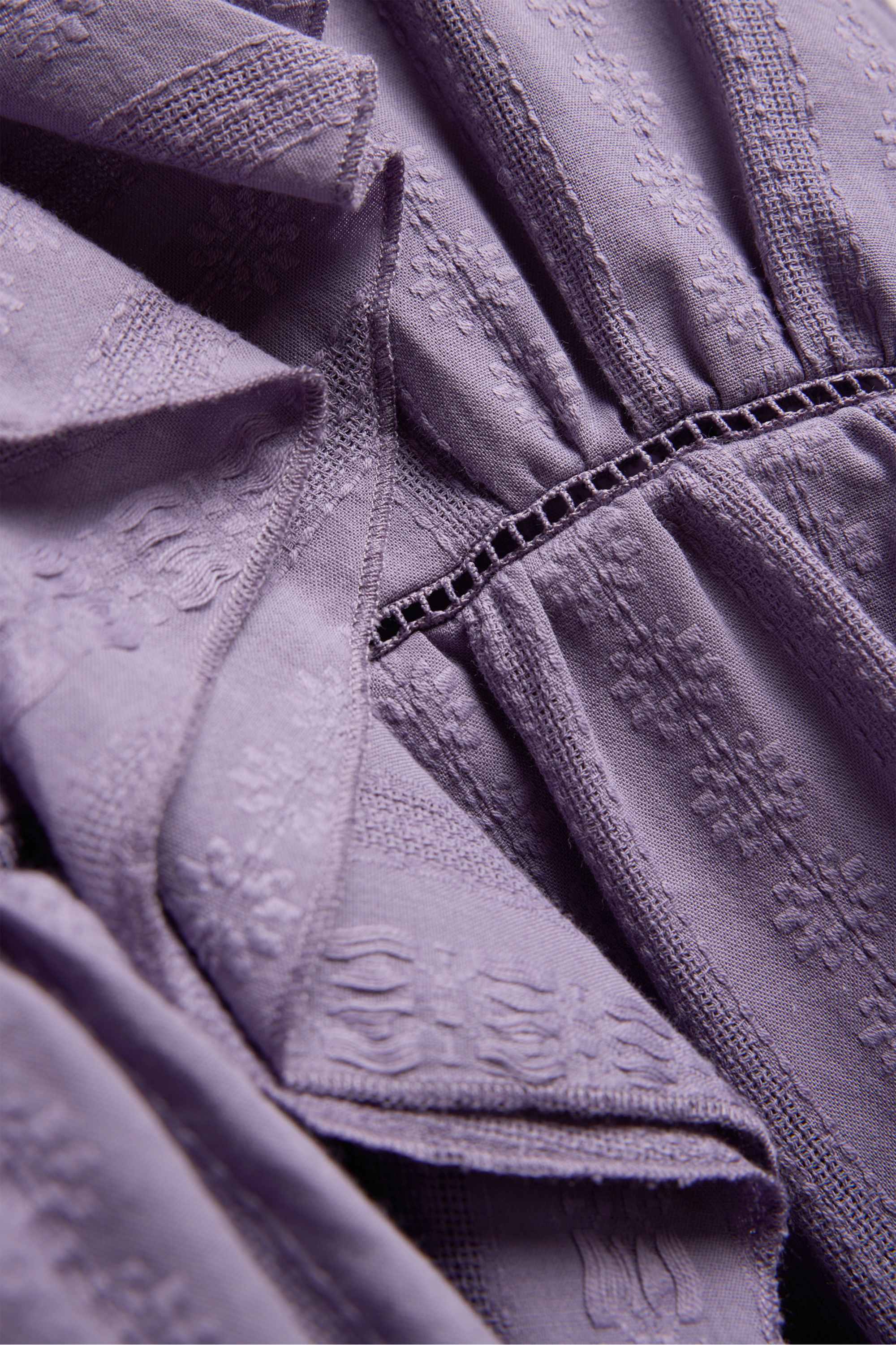 V-neck blouse purple