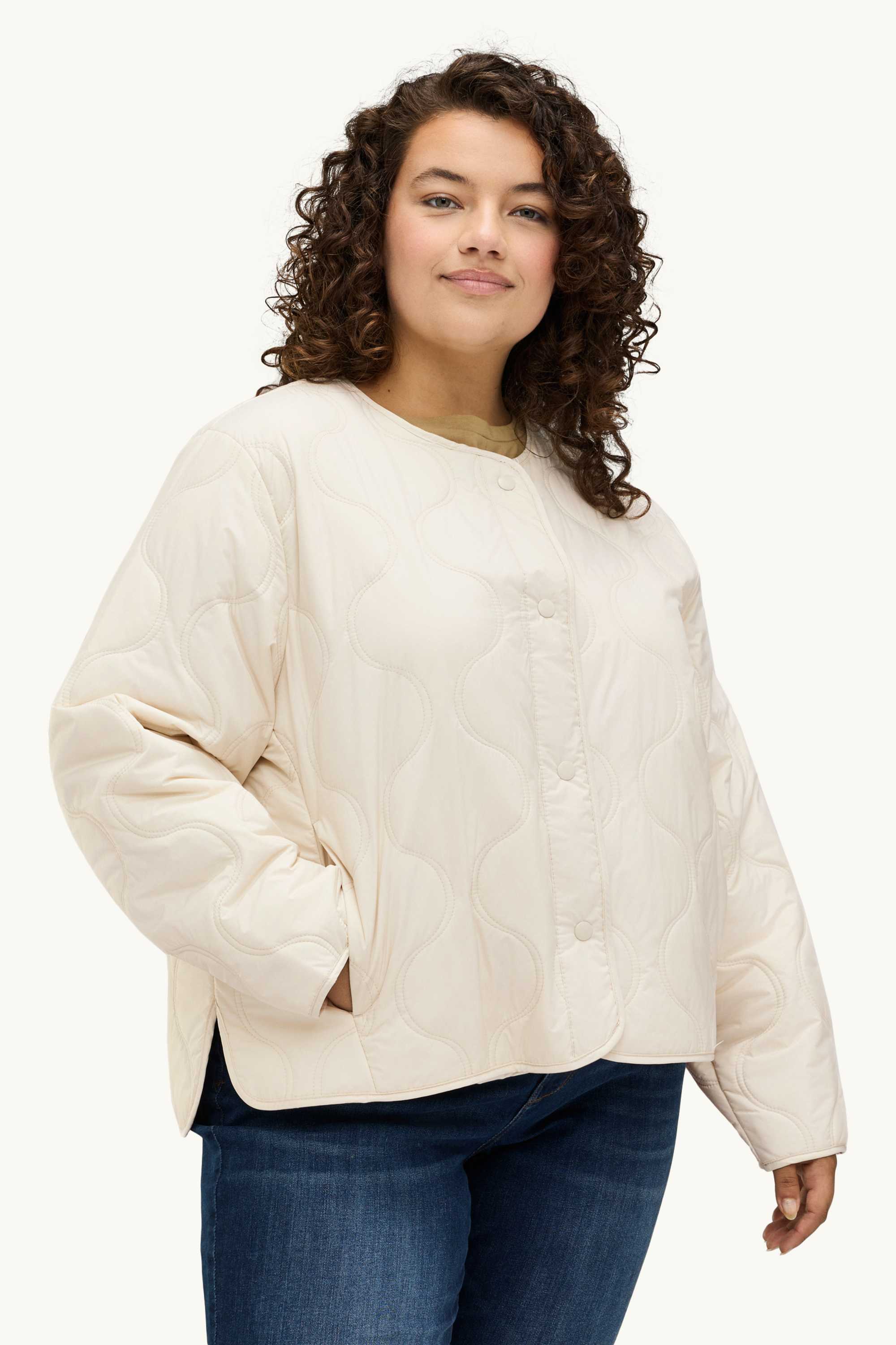 Quilted jacket cremewhite