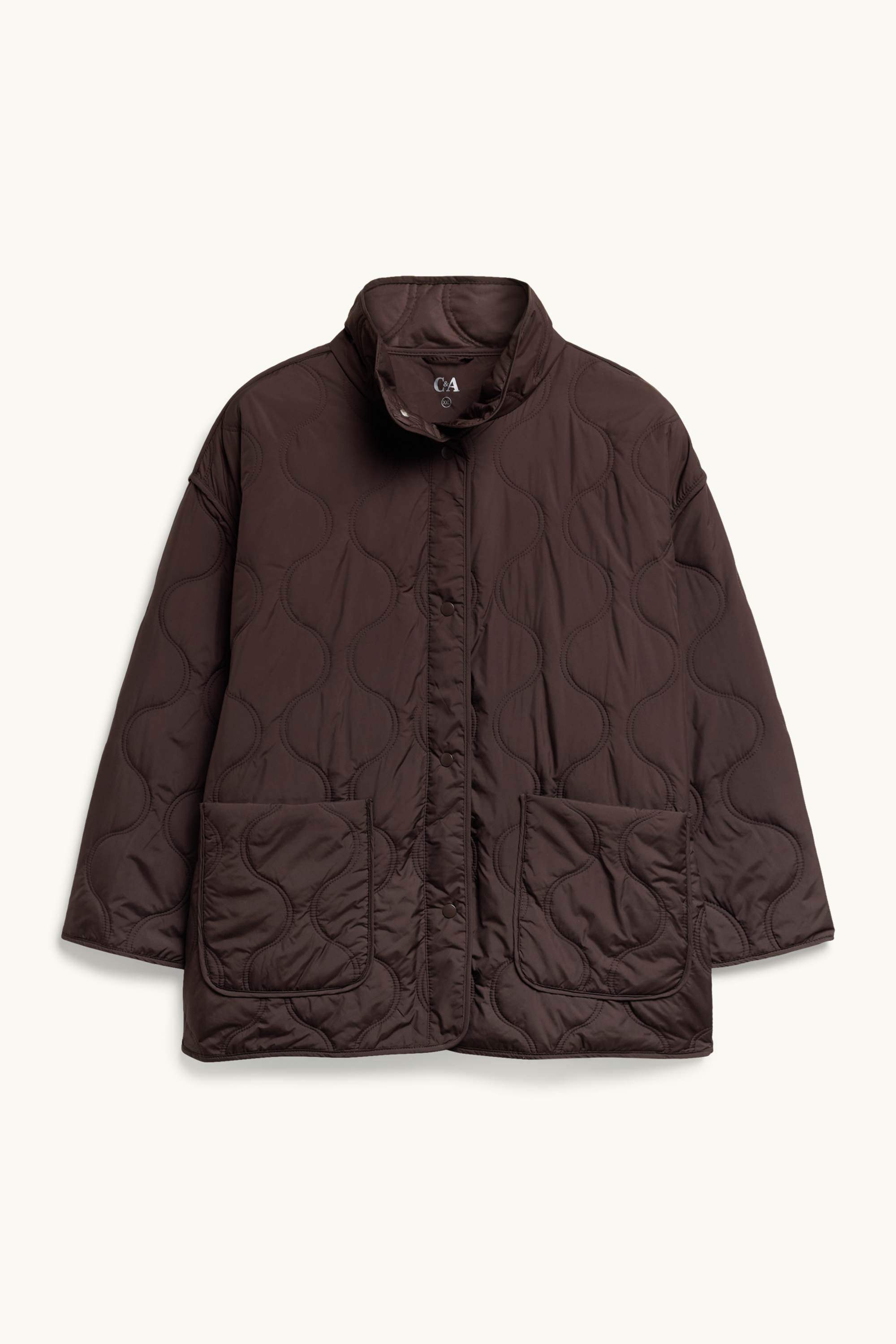 Quilted jacket dark brown