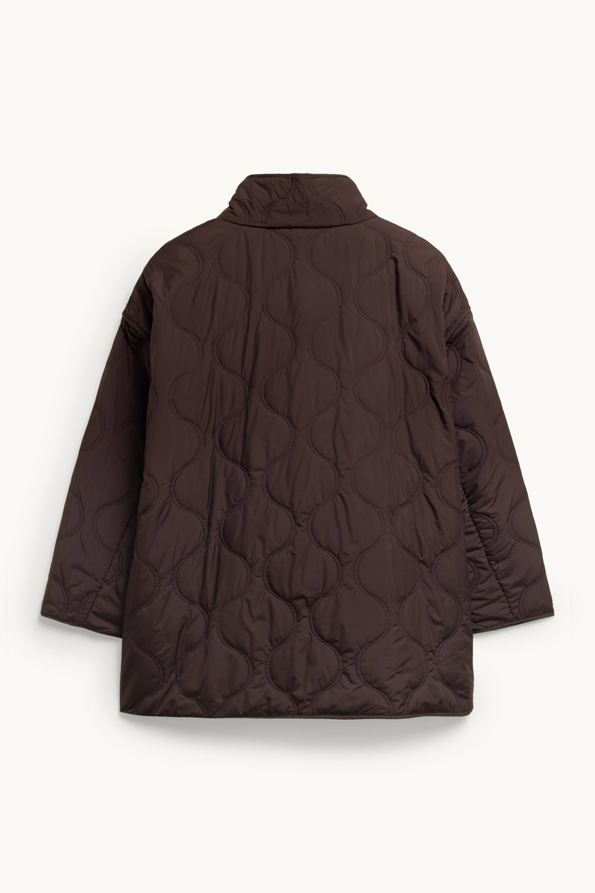 Quilted jacket dark brown