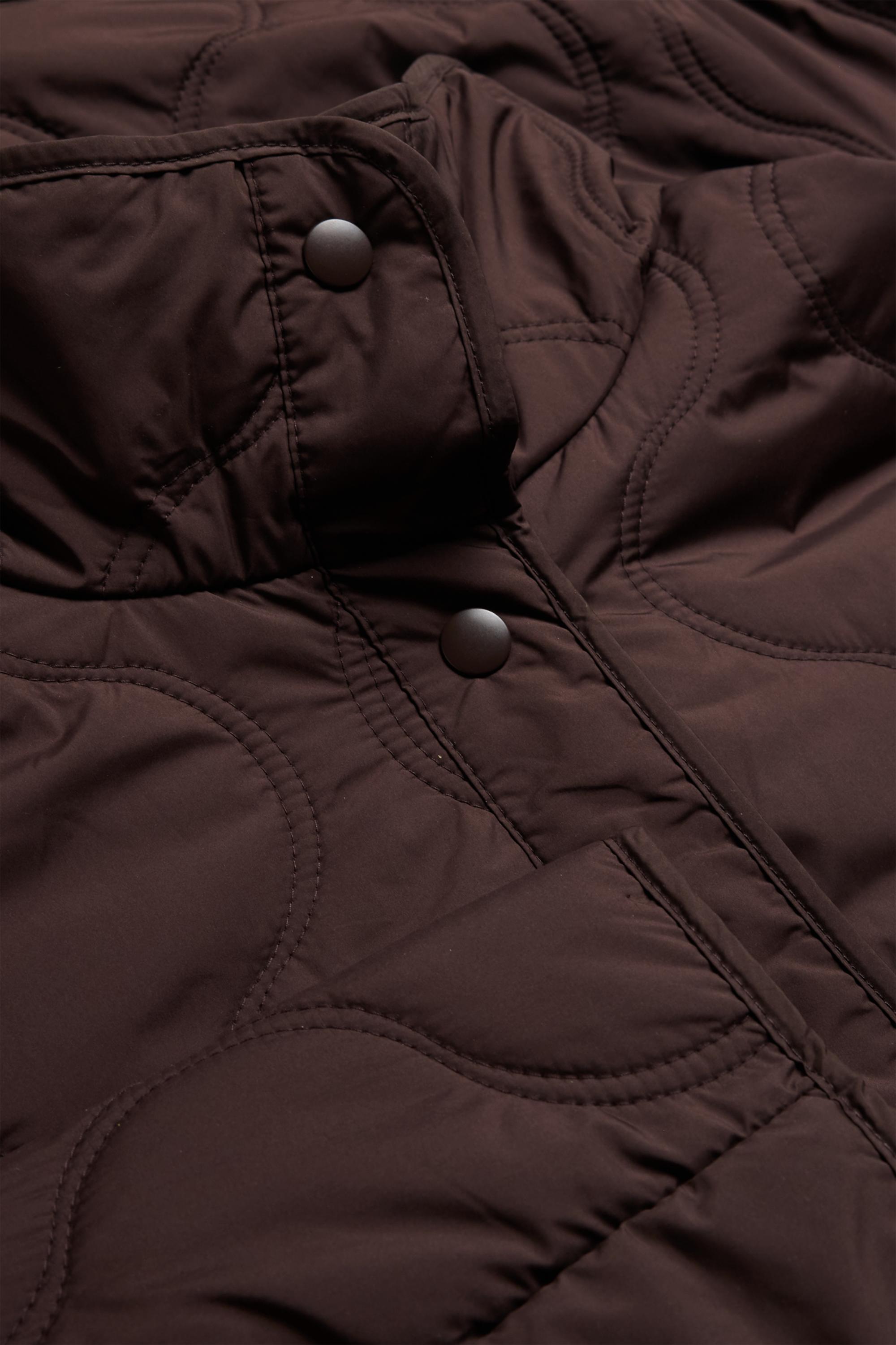 Quilted jacket dark brown