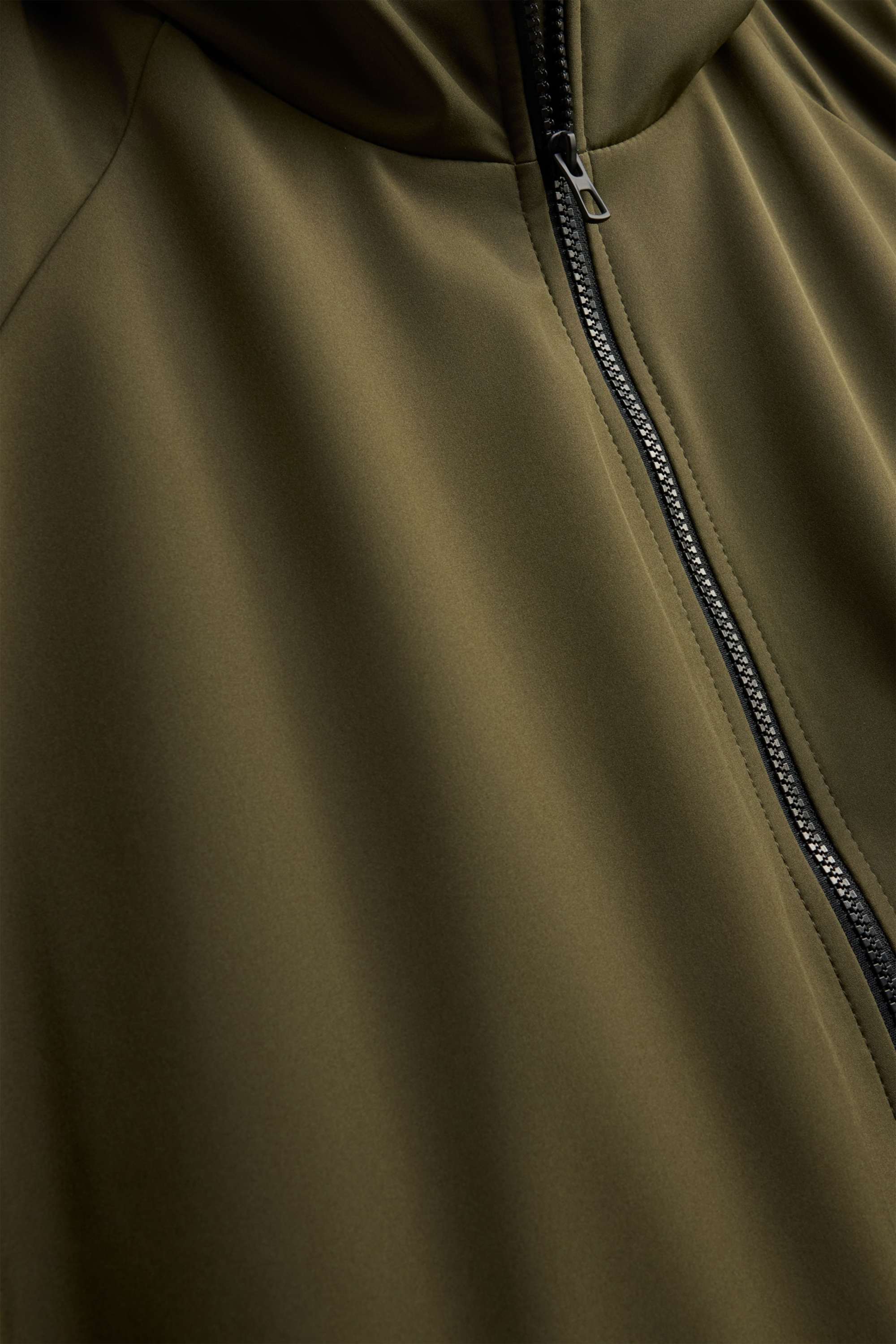 Softshell jacket with hood - water-repellent - 4 Way Stretch dark green