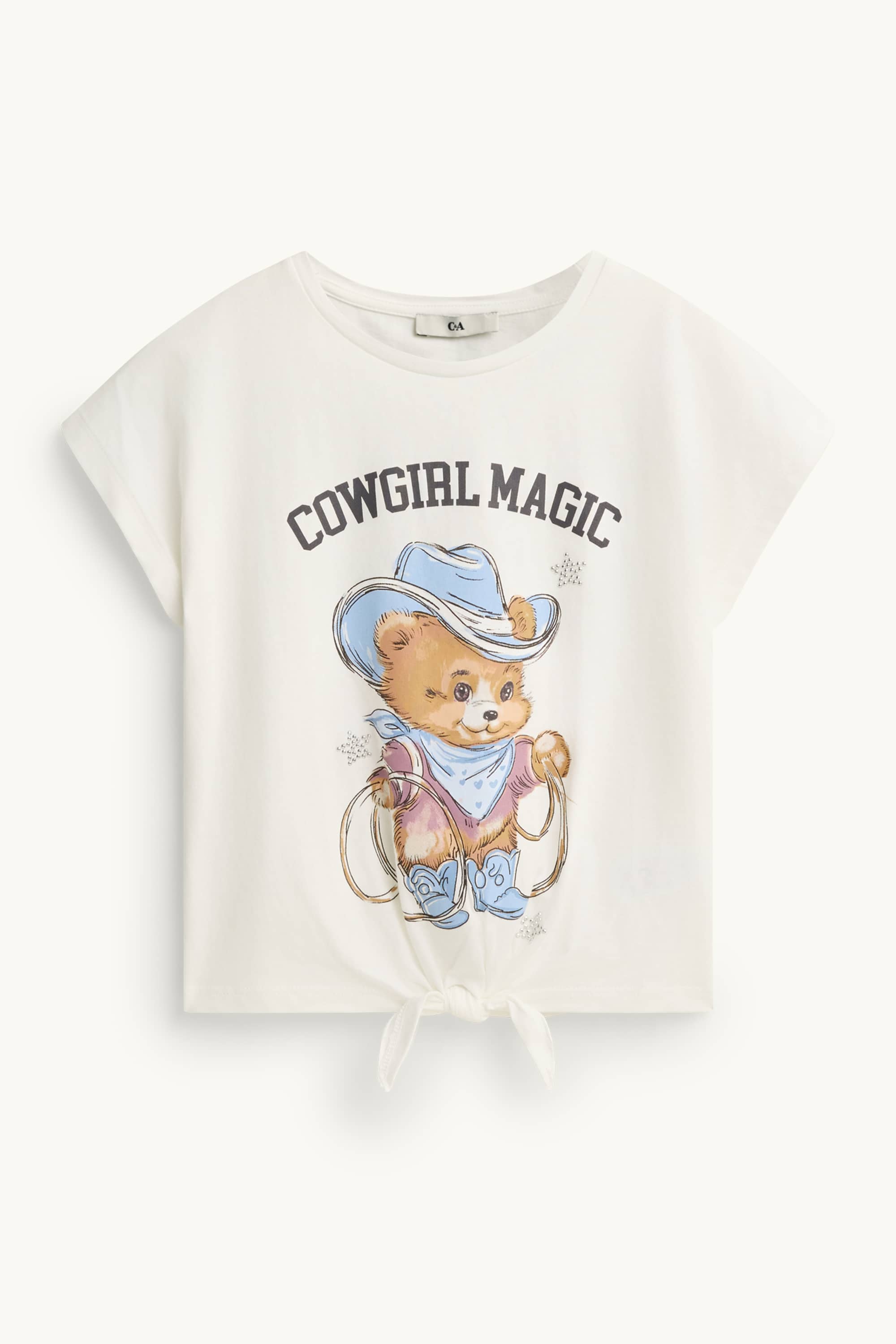Teddy bear - short sleeve T-shirt white