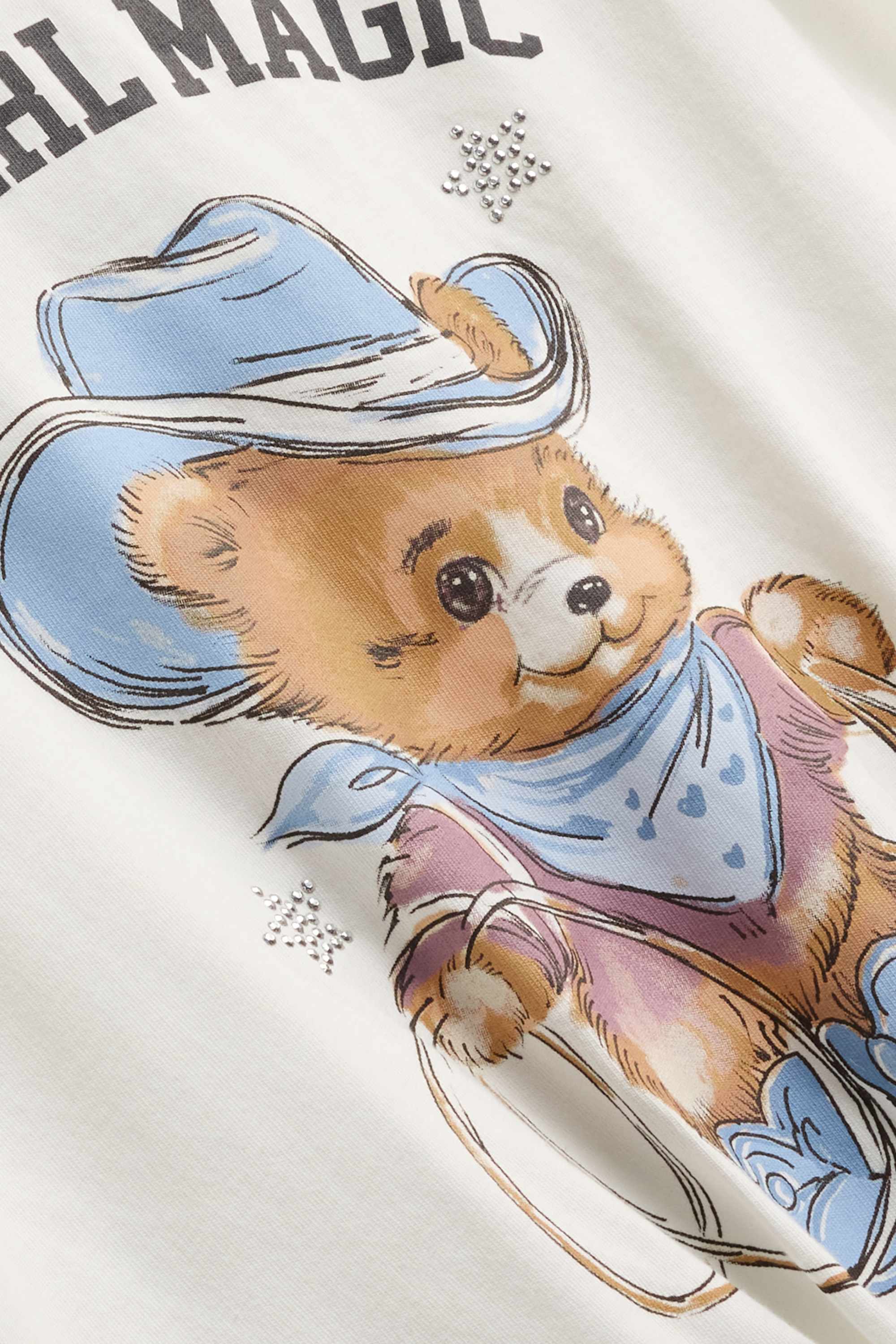 Teddy bear - short sleeve T-shirt white
