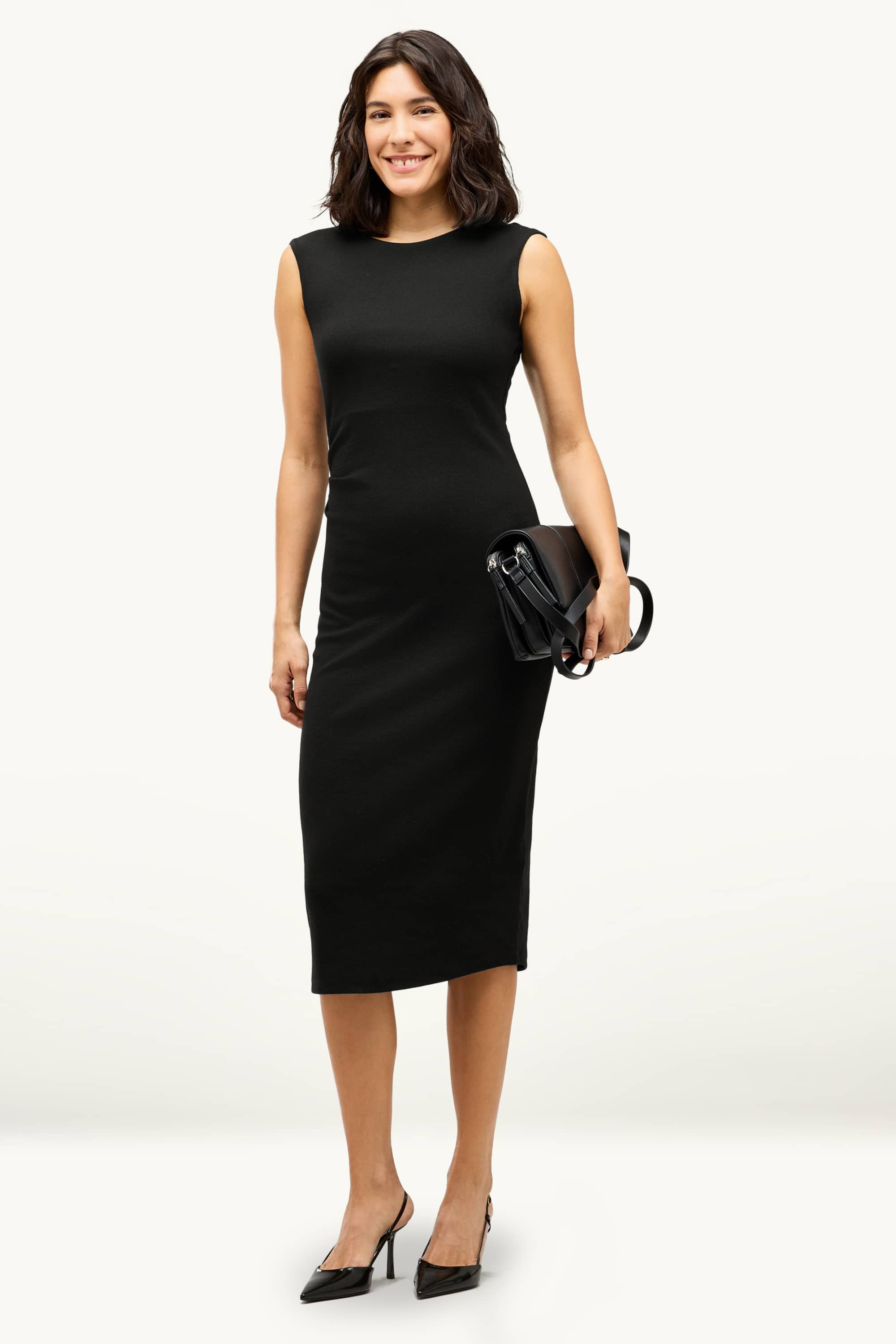 Bodycon dress - ribbed black