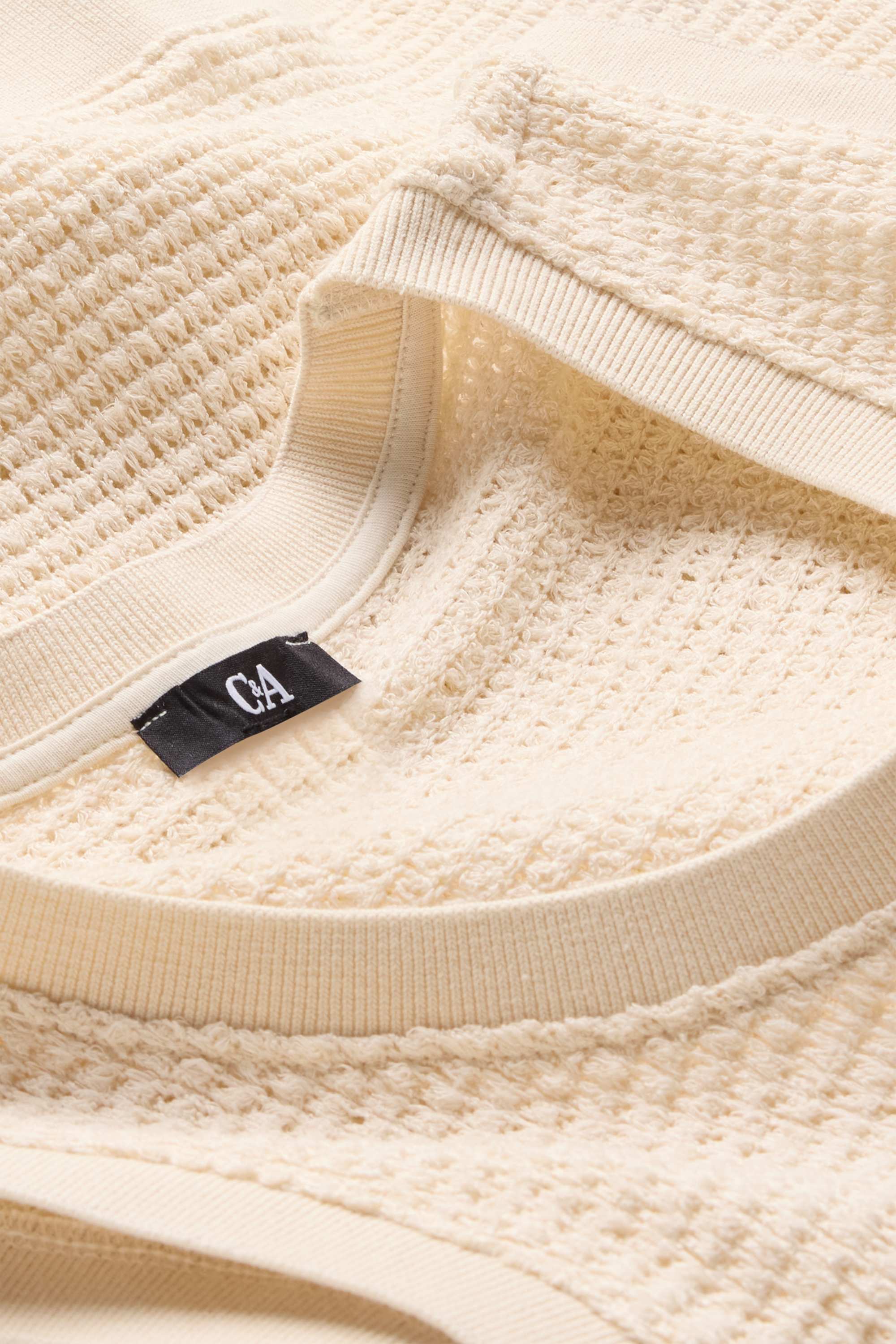 Knitted top creme