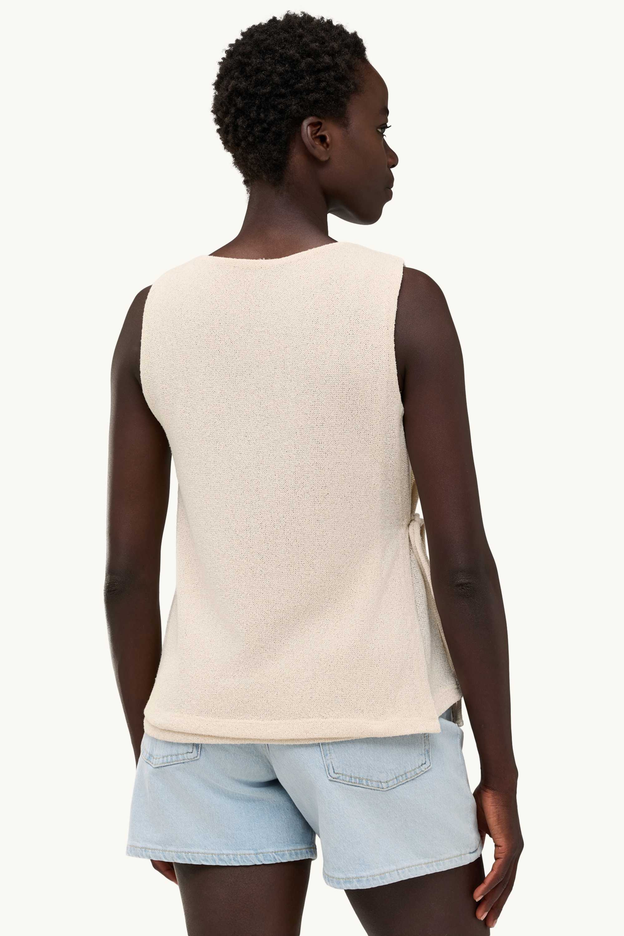 Knitted top creme