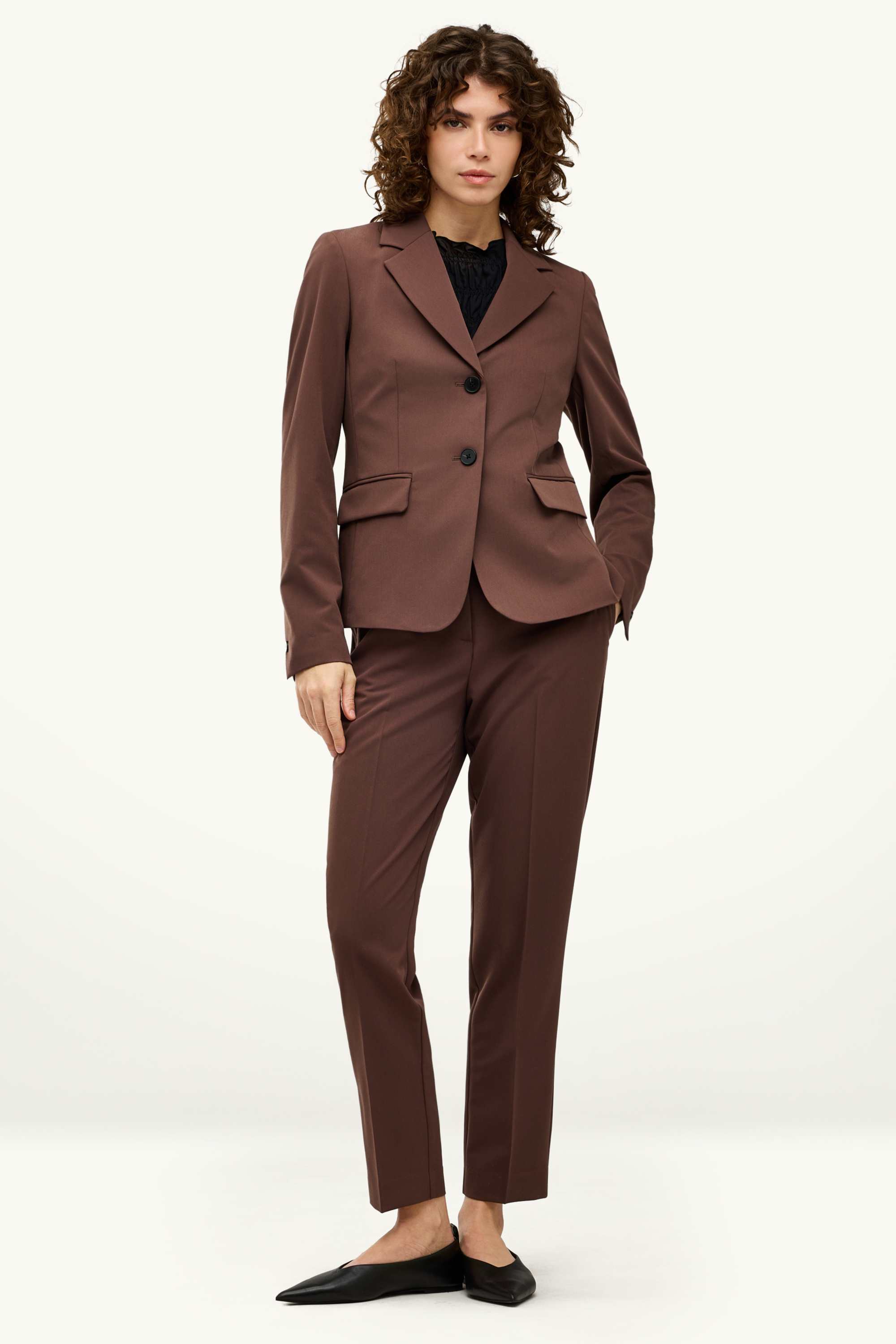 Business blazer - fitted brown