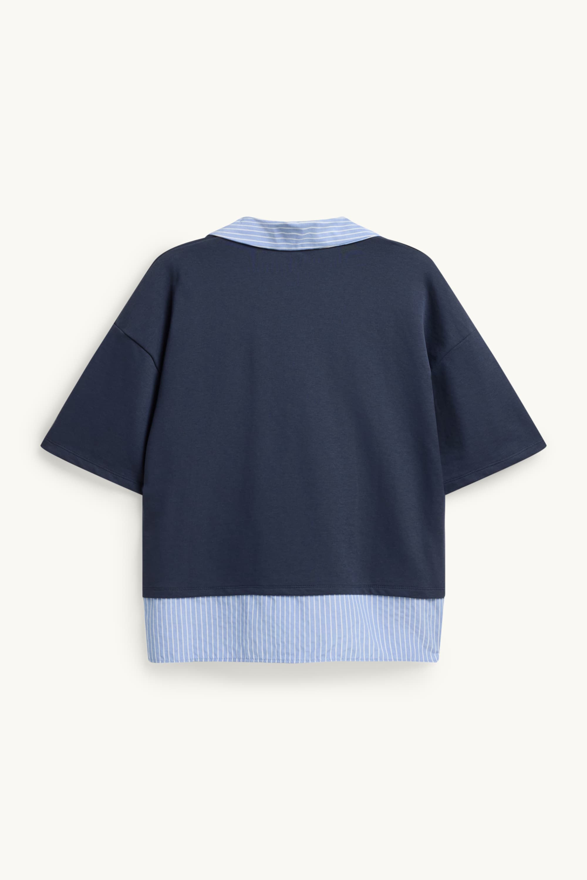 Sweatshirt - 2-in-1 look blue