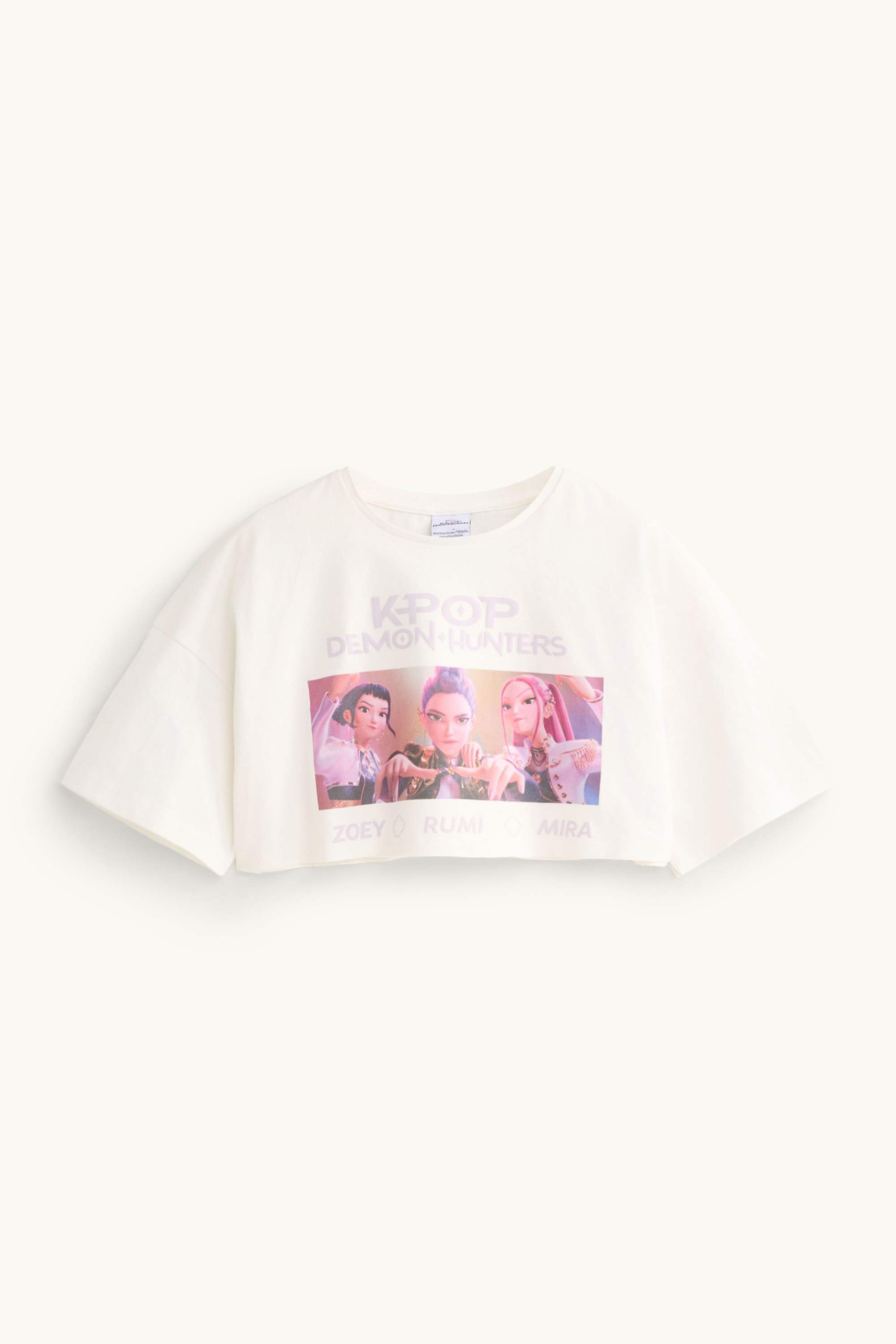 KPop Demon Hunters - set - short sleeve T-shirt and top - 2 piece purple / white