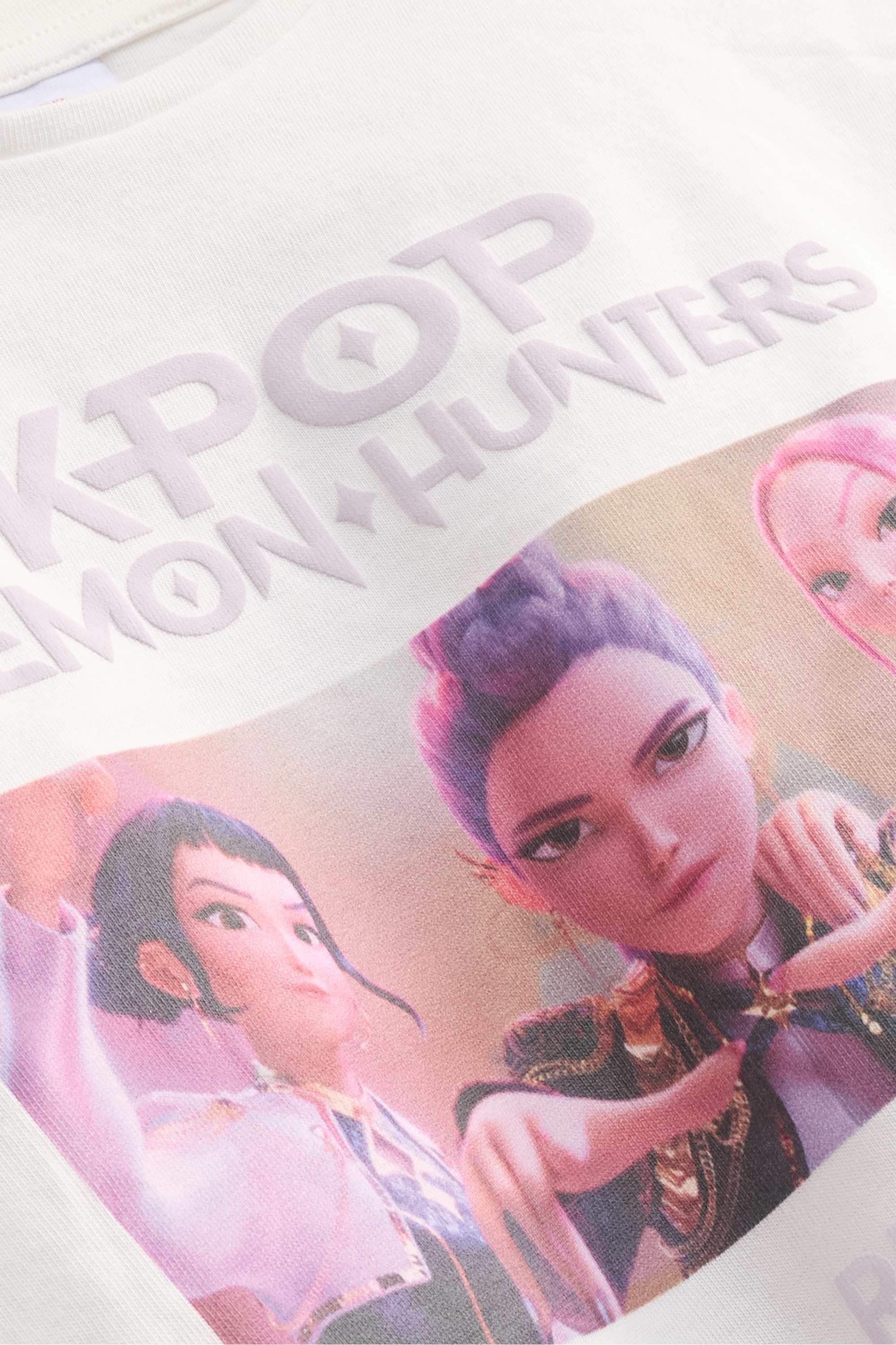 KPop Demon Hunters - set - short sleeve T-shirt and top - 2 piece purple / white
