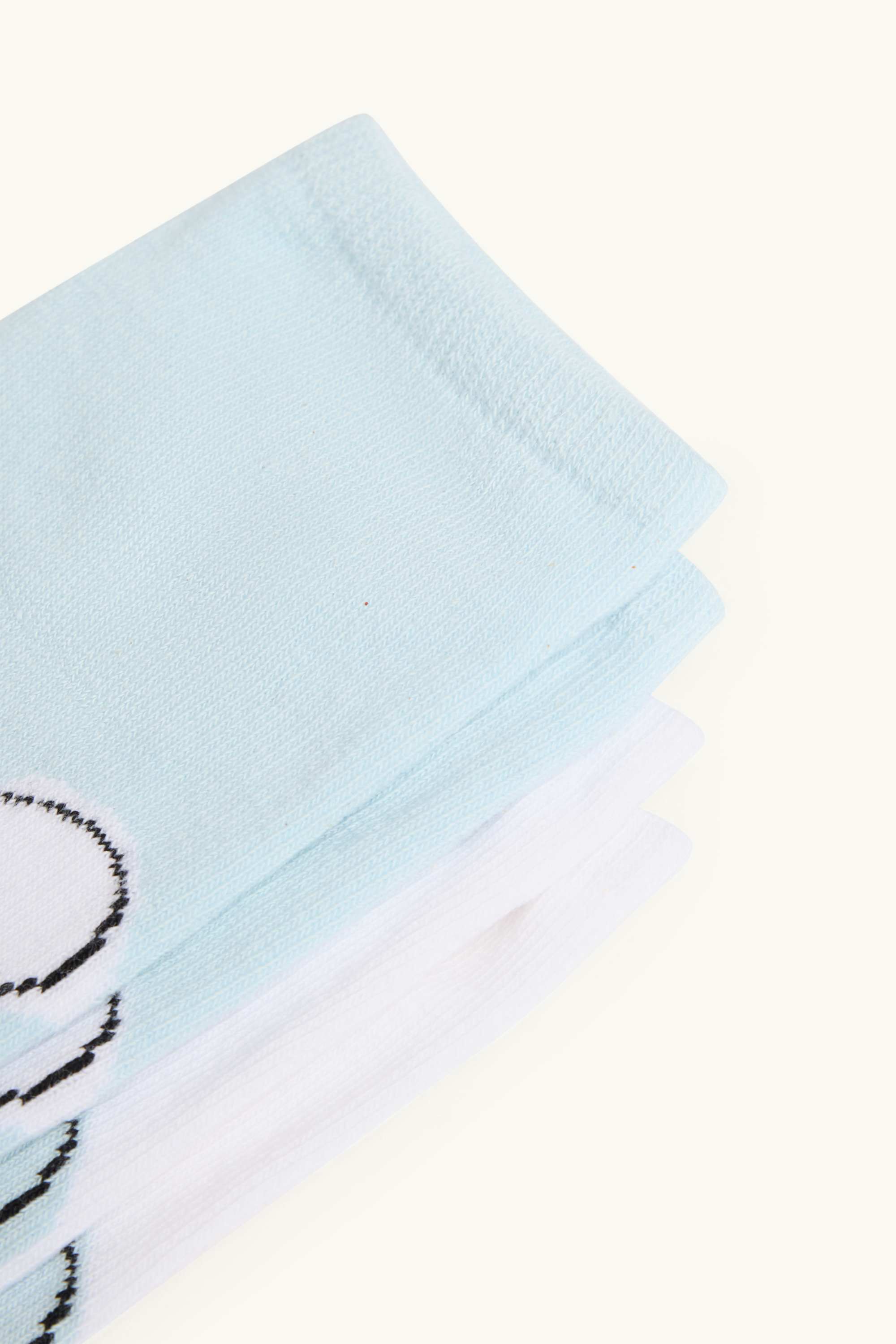 Multipack of 2 - trainer socks with motif - Mickey Mouse white / light blue