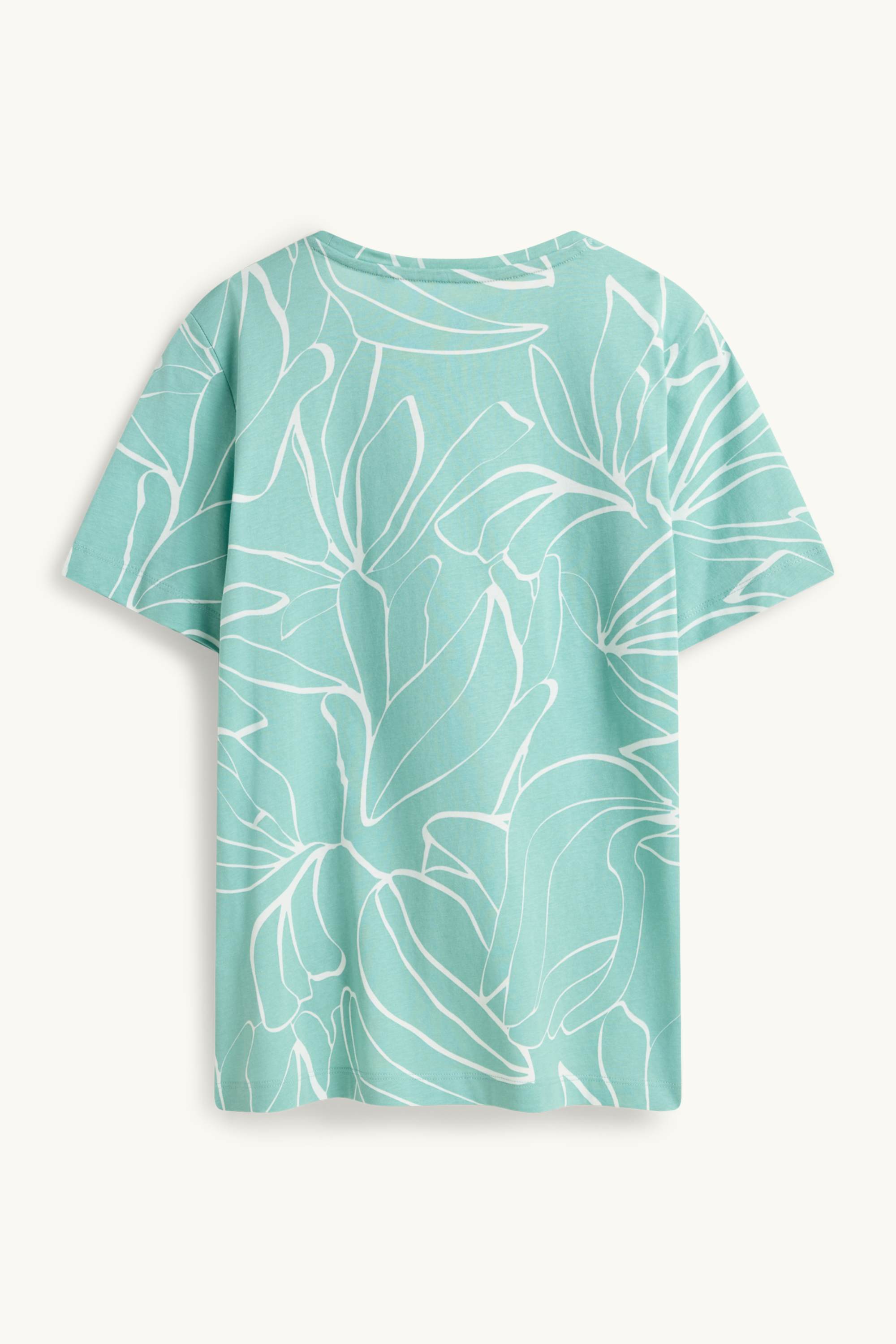T-shirt - regular fit - patterned light green