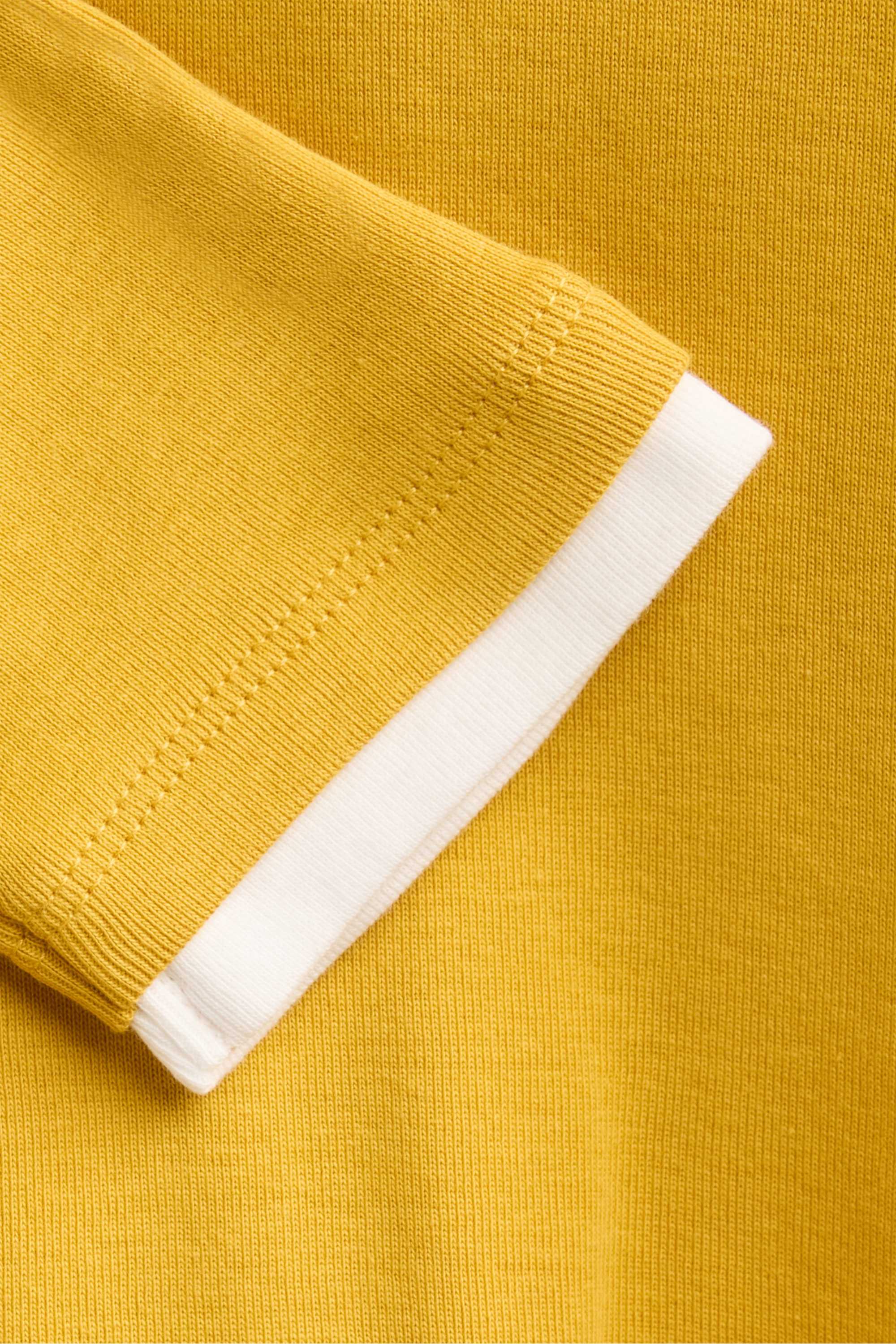 Long sleeve top - regular fit - 2-in-1 look yellow