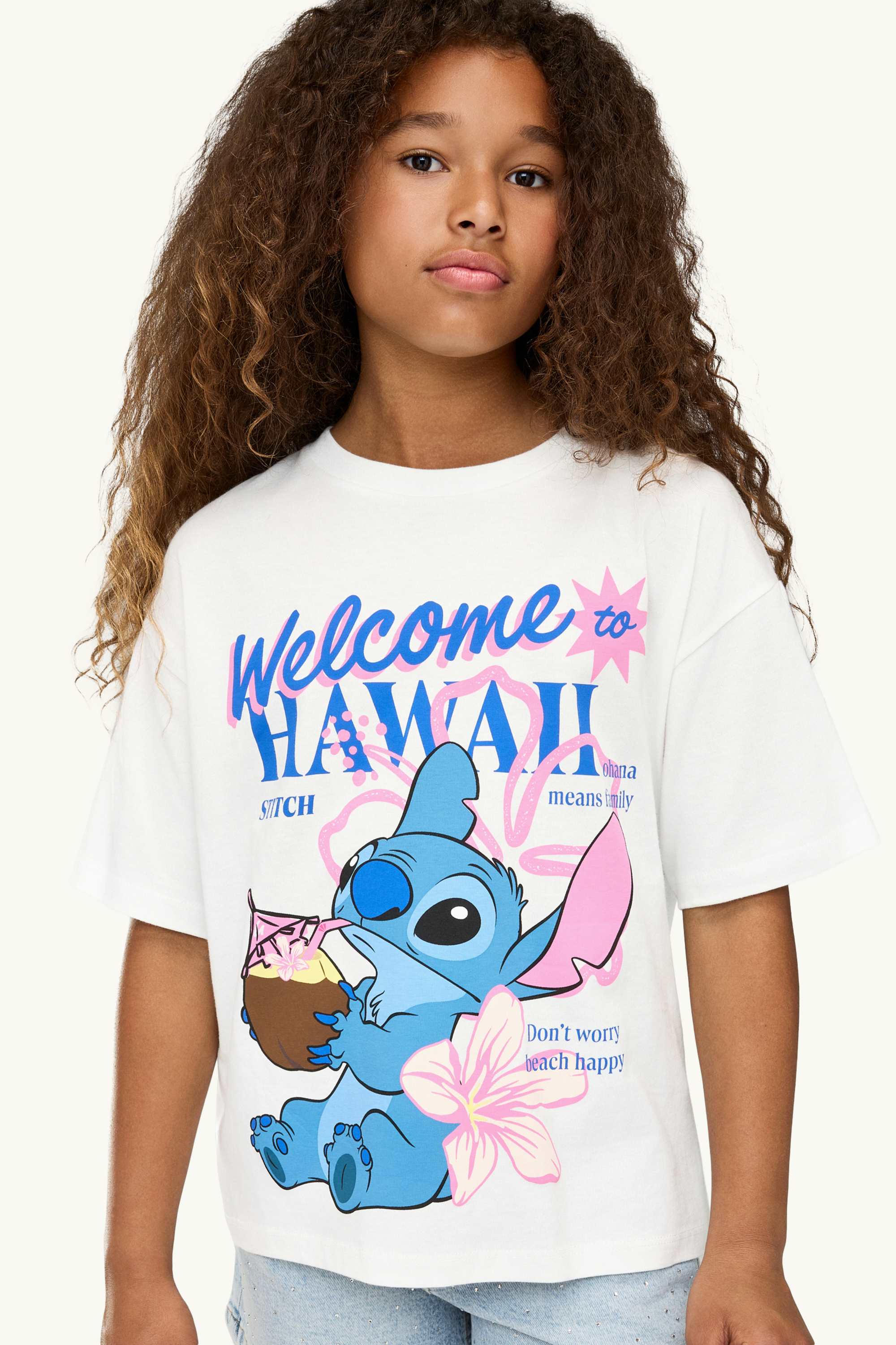 Lilo & Stitch - short sleeve T-shirt white