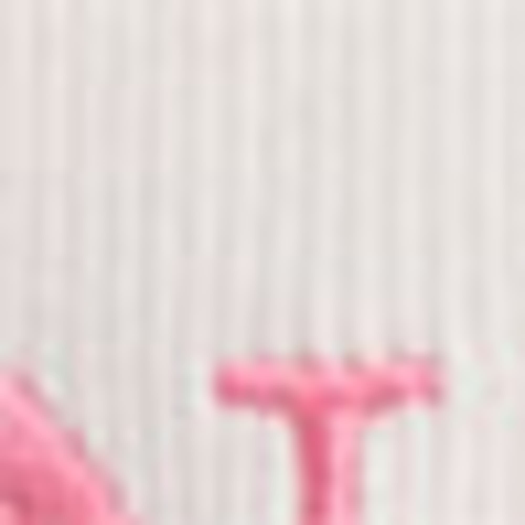Top - ribbed white / rose