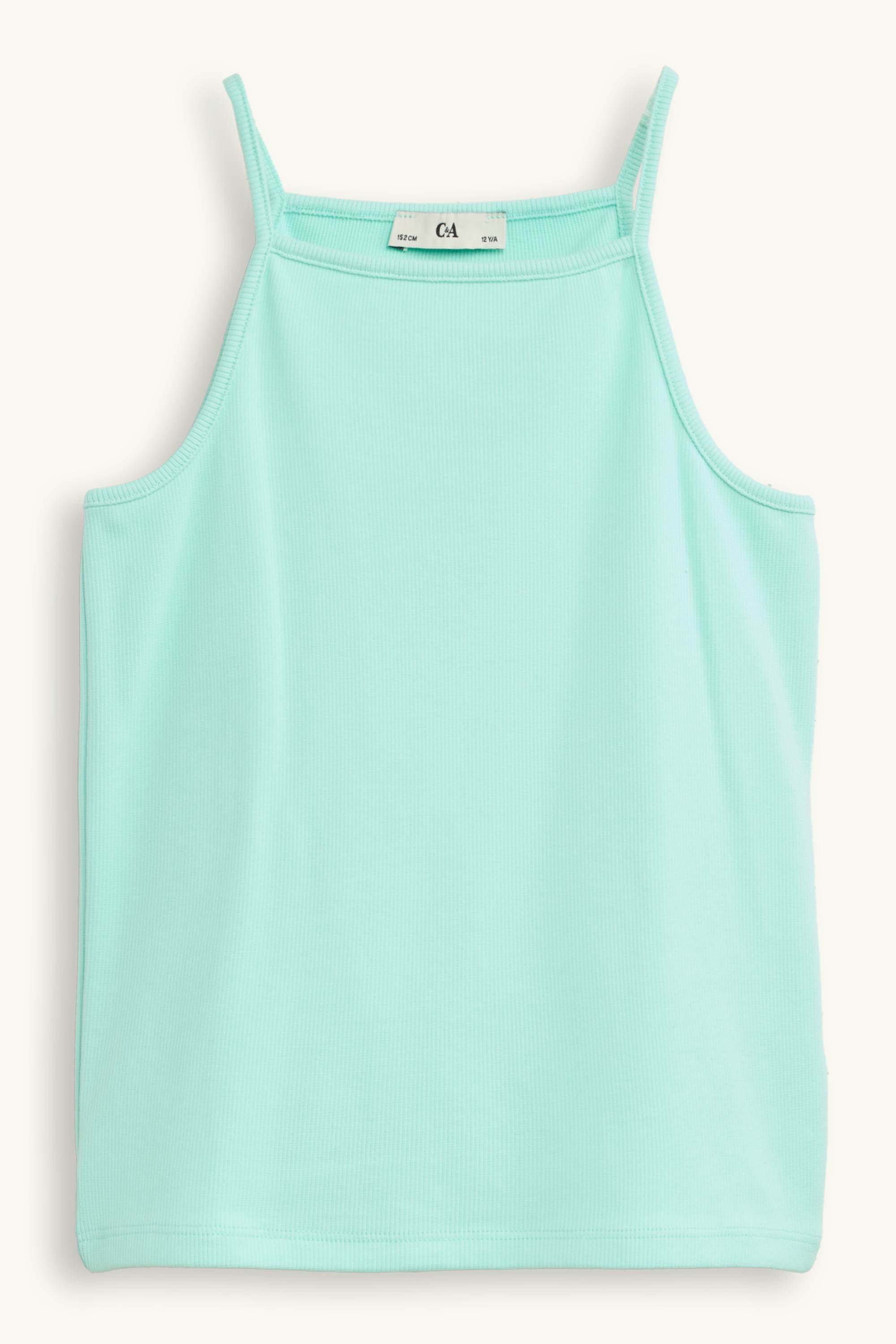 Hawaii - set - top and short sleeve T-shirt - 2 piece white / turquoise