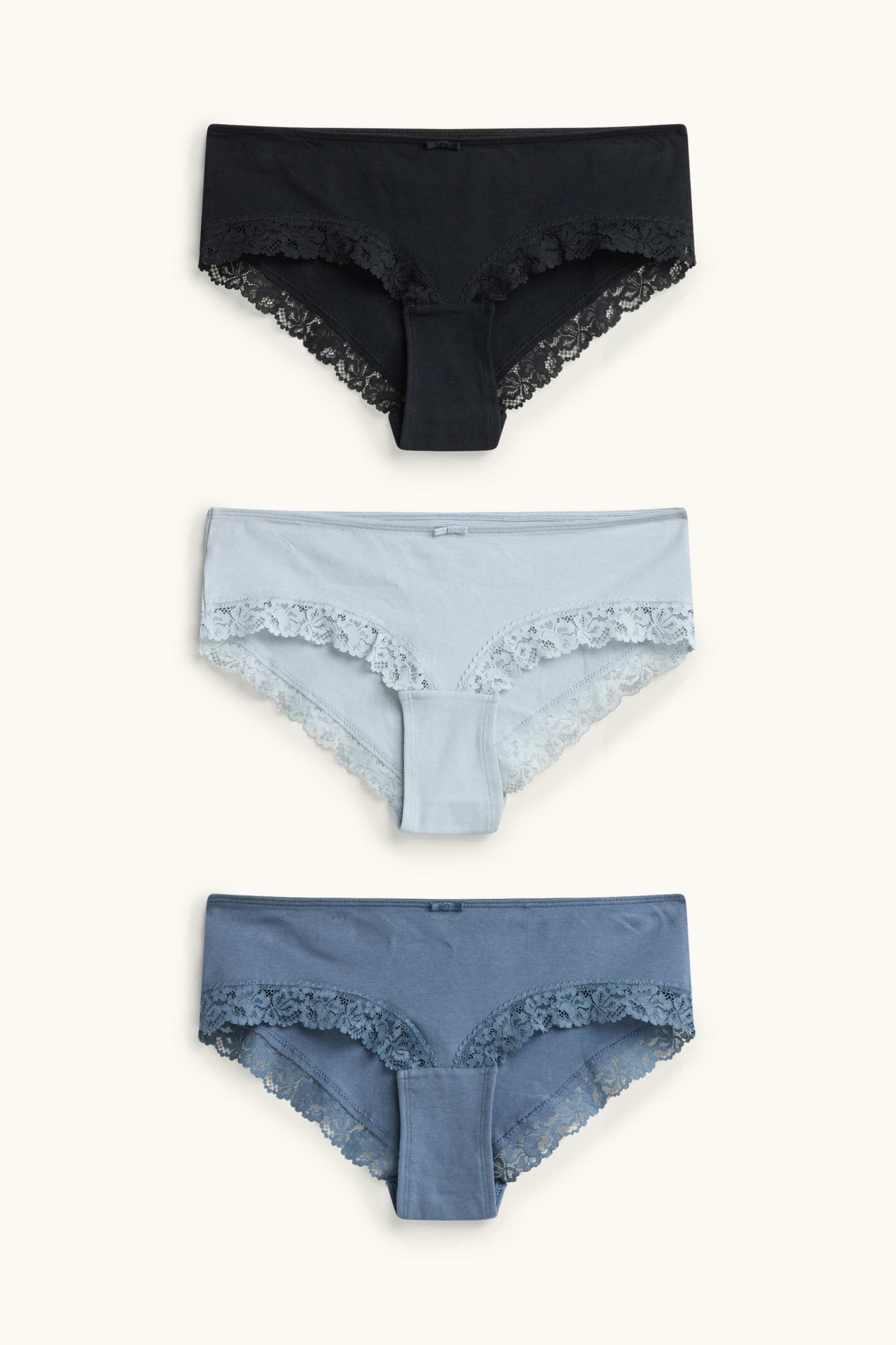 Multipack of 3 - hipsters light blue
