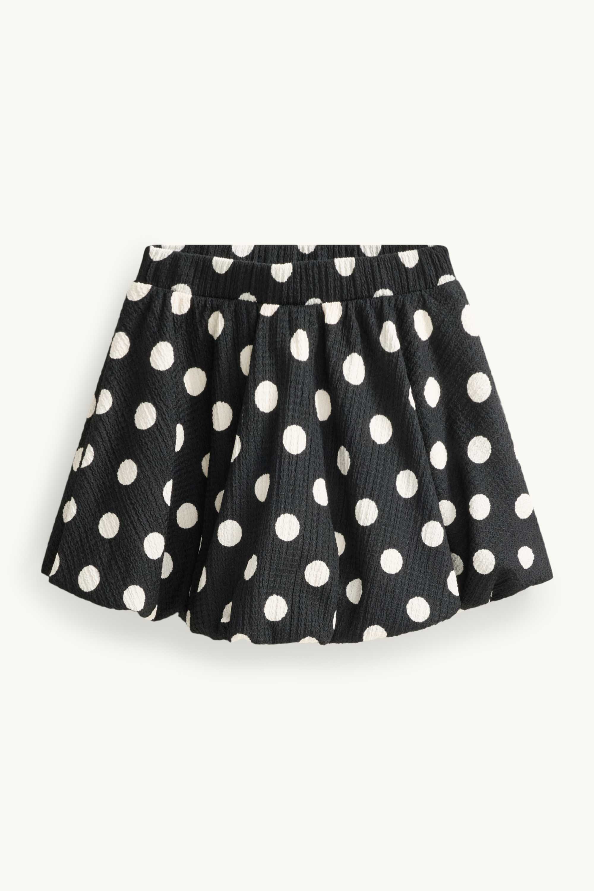 Bow - set - short sleeve T-shirt and skirt - 2 piece white / black