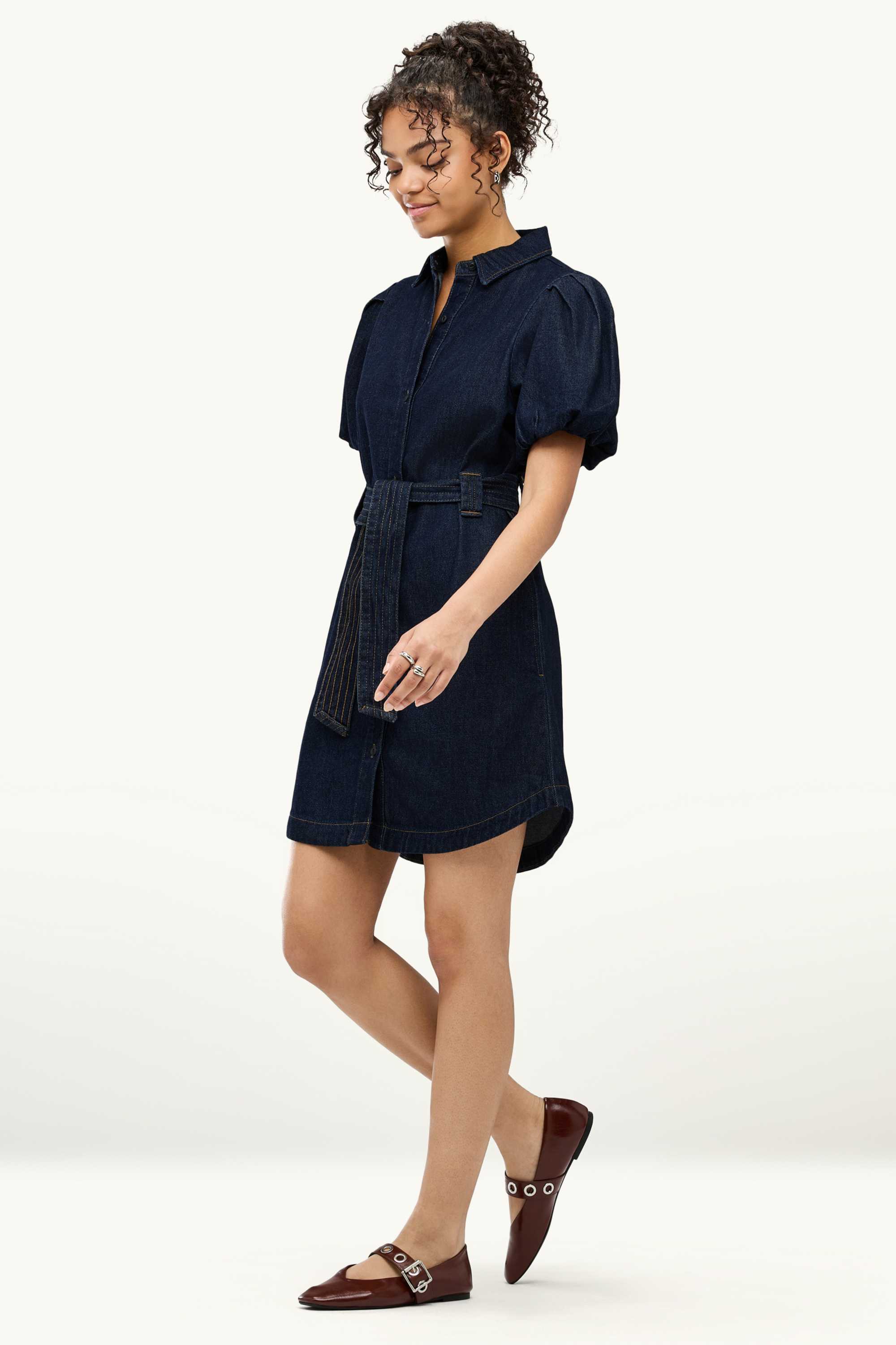 Denim dress dark blue